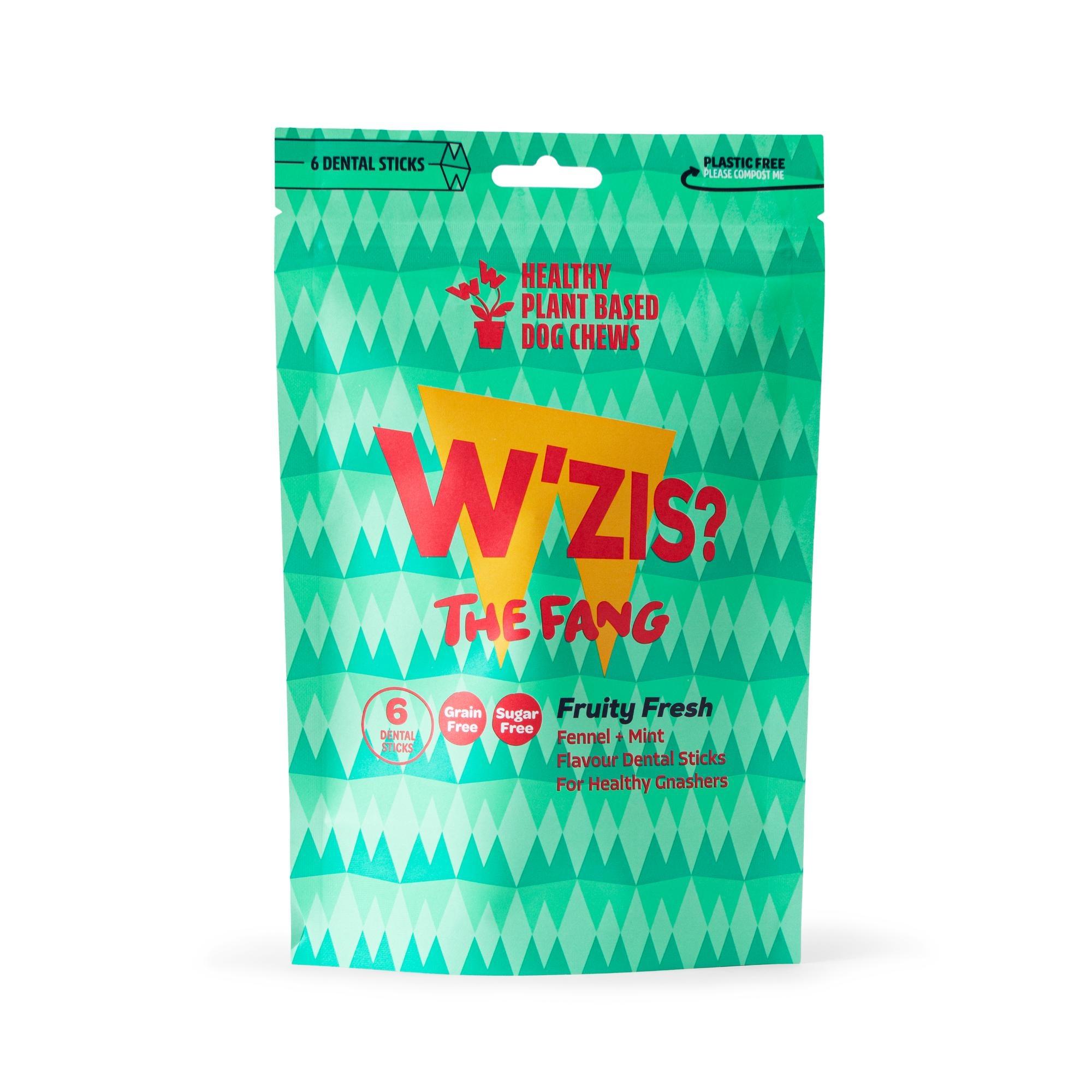 WZIS Healthy Dog Chew Fruity Fresh Fang Dental Stick 6pk 156g Image 1