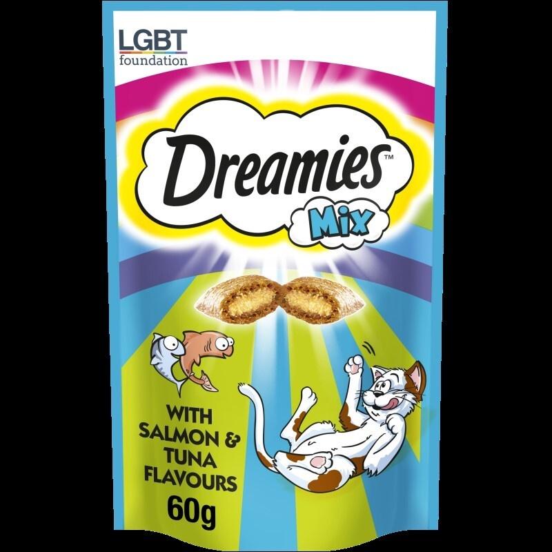 Dreamies Mix Salmon and Tuna for Cats 60g Image 1