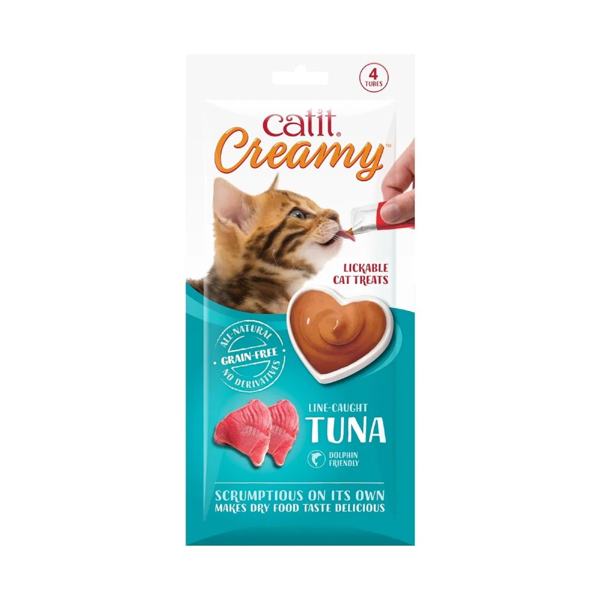 Catit Creamy Cat Treats Tuna 4 x 10g Image 1