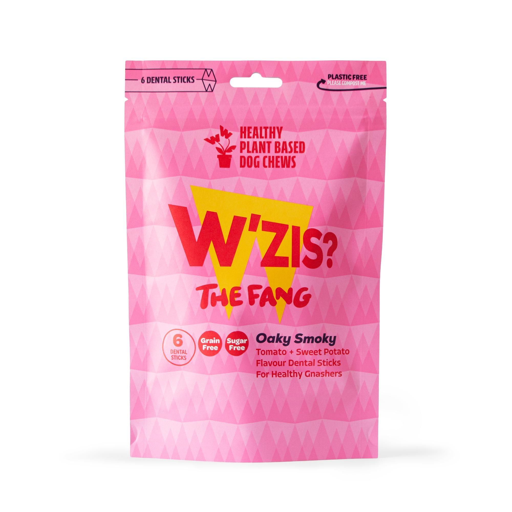 WZIS Healthy Dog Chew Oaky Smoky Fang Dental Stick 6pk 156g Image 1