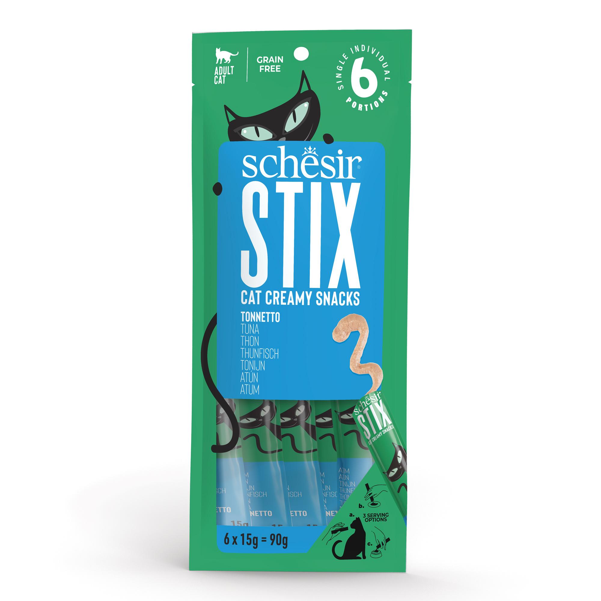 Schesir Stix Adult Cat Tuna 6X15g Image 1