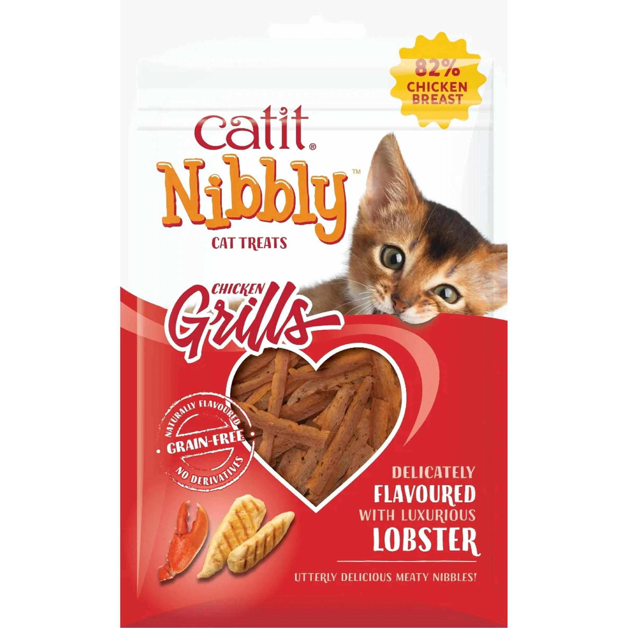 Catit Nibbly Grills Cat Treats Chicken & Lobster Flavour 30g Image 1