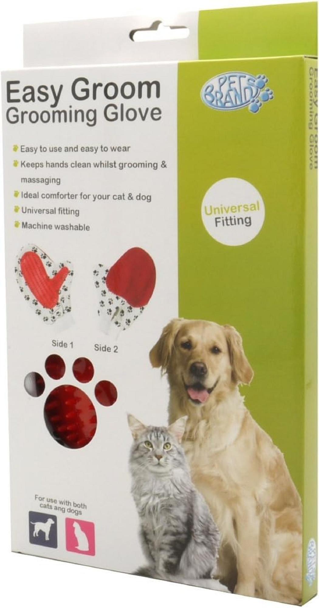 Pet Brands Easy Groom Grooming Glove for Dogs and Cats Image 1