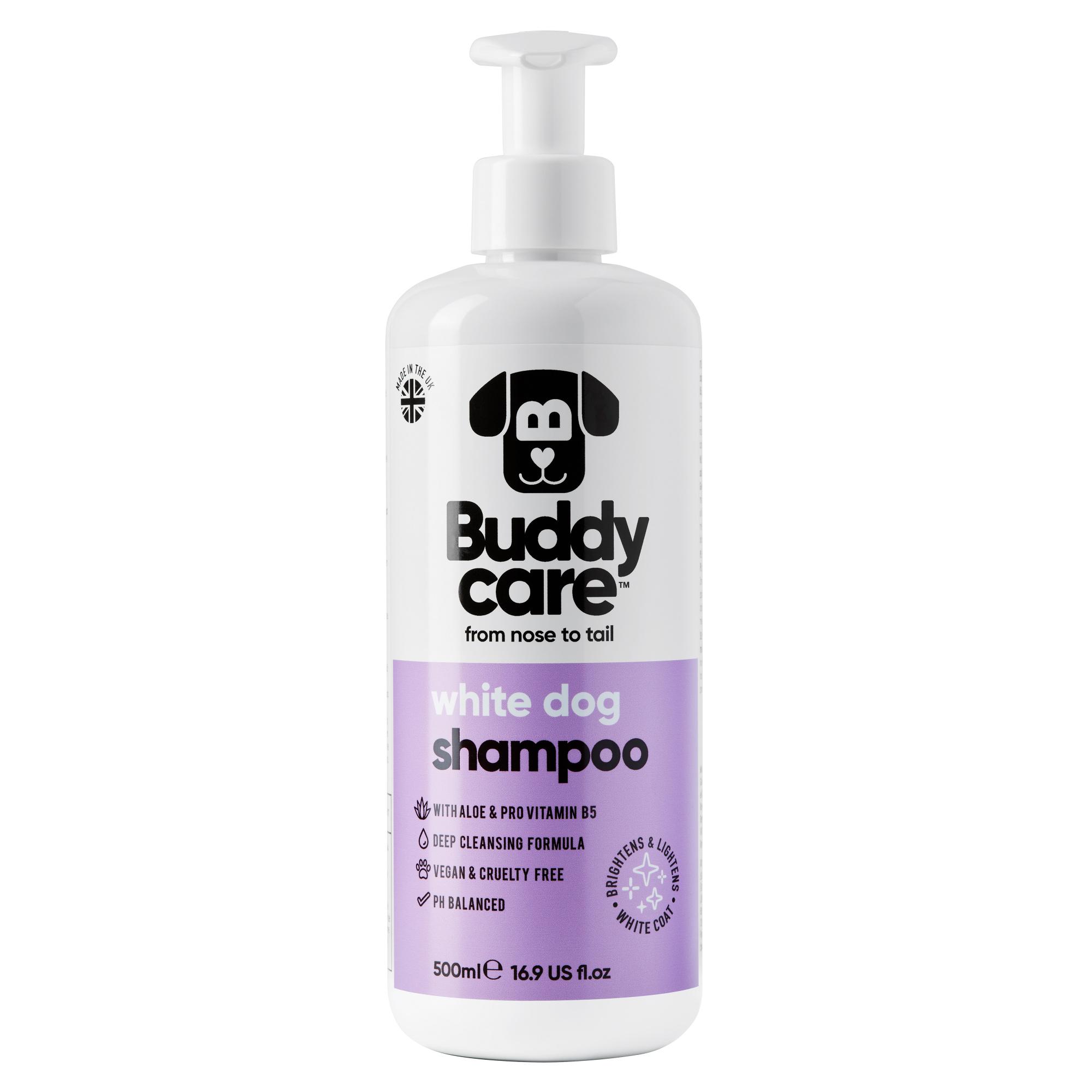 Buddycare Dog Shampoo - White Dog - 500ml / 16.9 fl oz Image 1