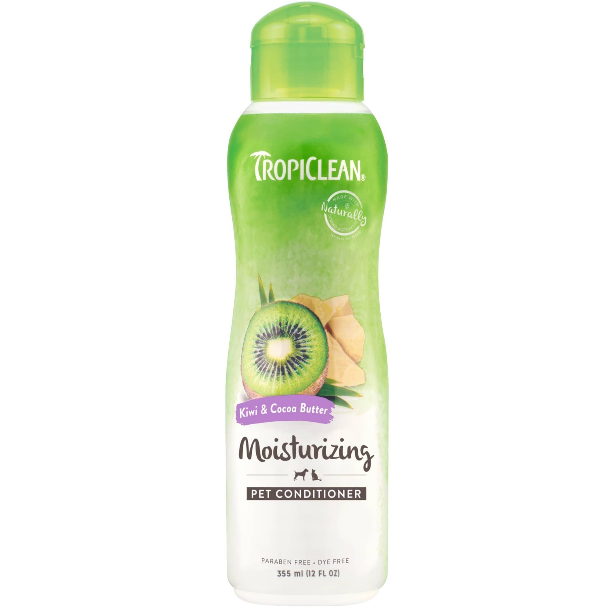 TropiClean Kiwi and Cocoa Butter Conditioner for Dogs and Cats 355ml Image 1