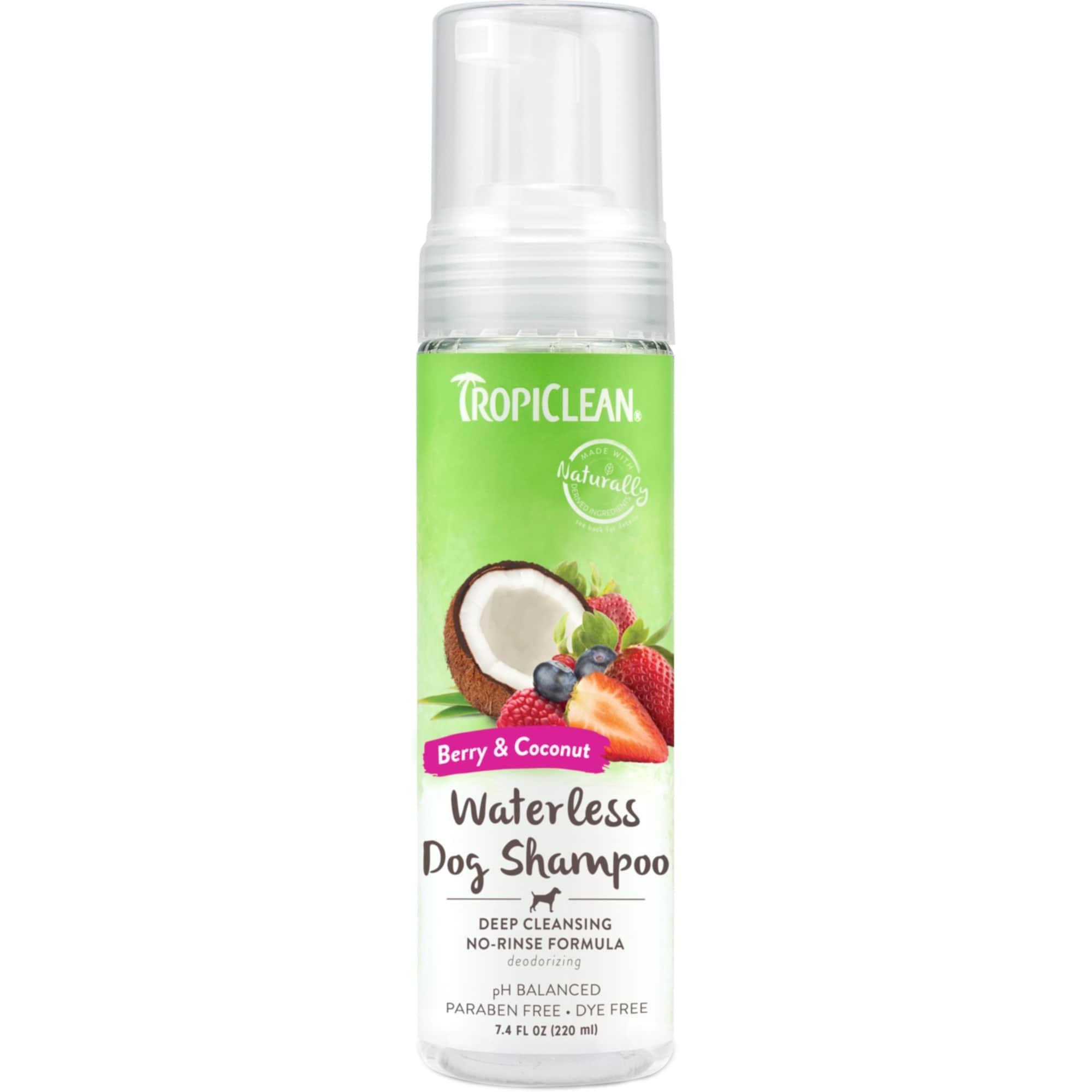TropiClean Waterless Shampoo Deep Cleaning for Dogs 220ml Image 1