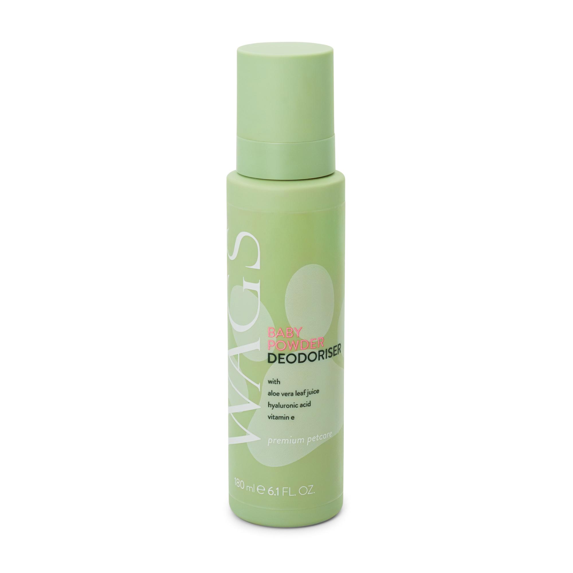 WAGS Baby Powder Deodoriser spray for Dogs 180ml Image 1
