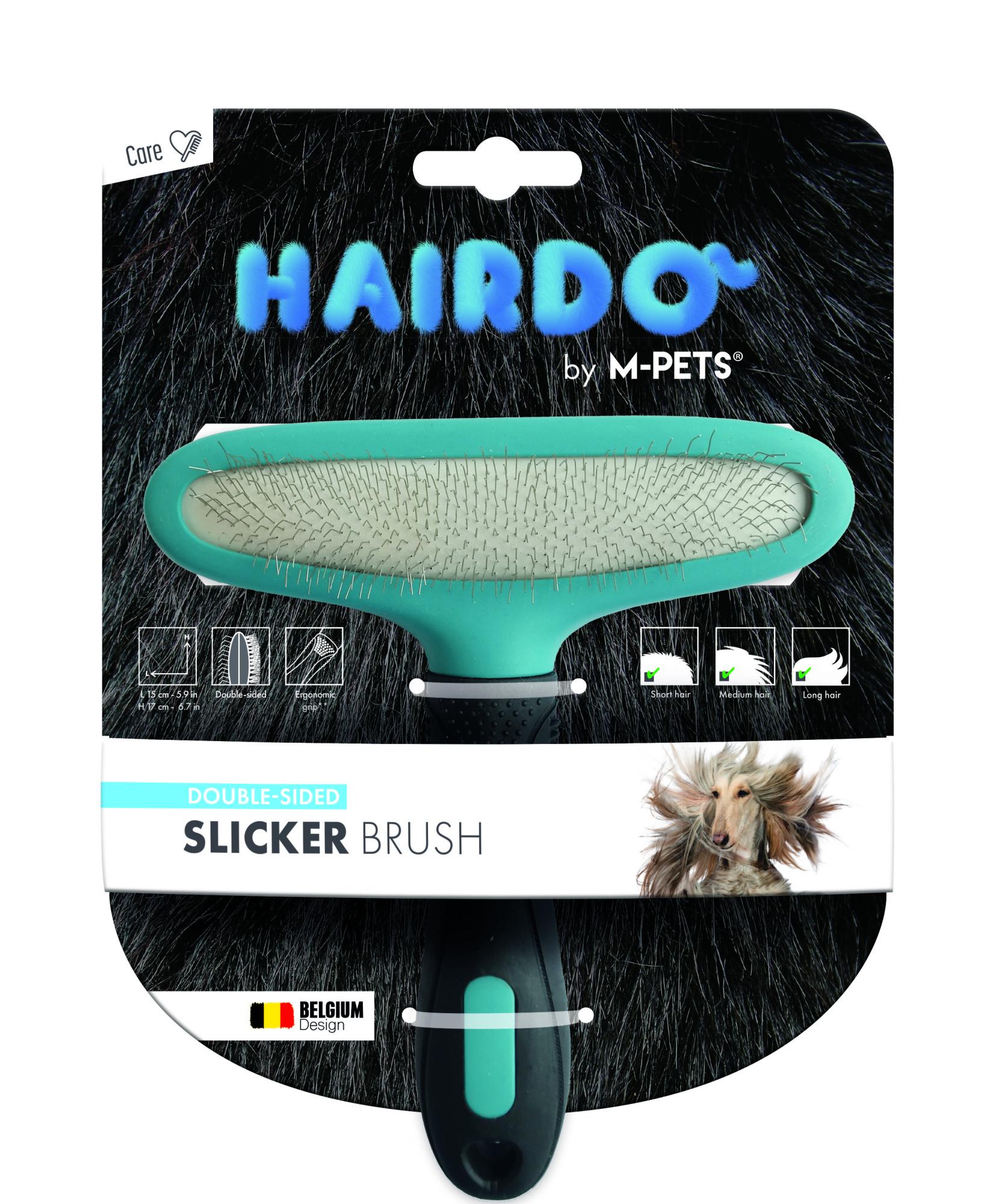 M-PETS Hairdo Double-Sided Slicker Brush for pets Image 1