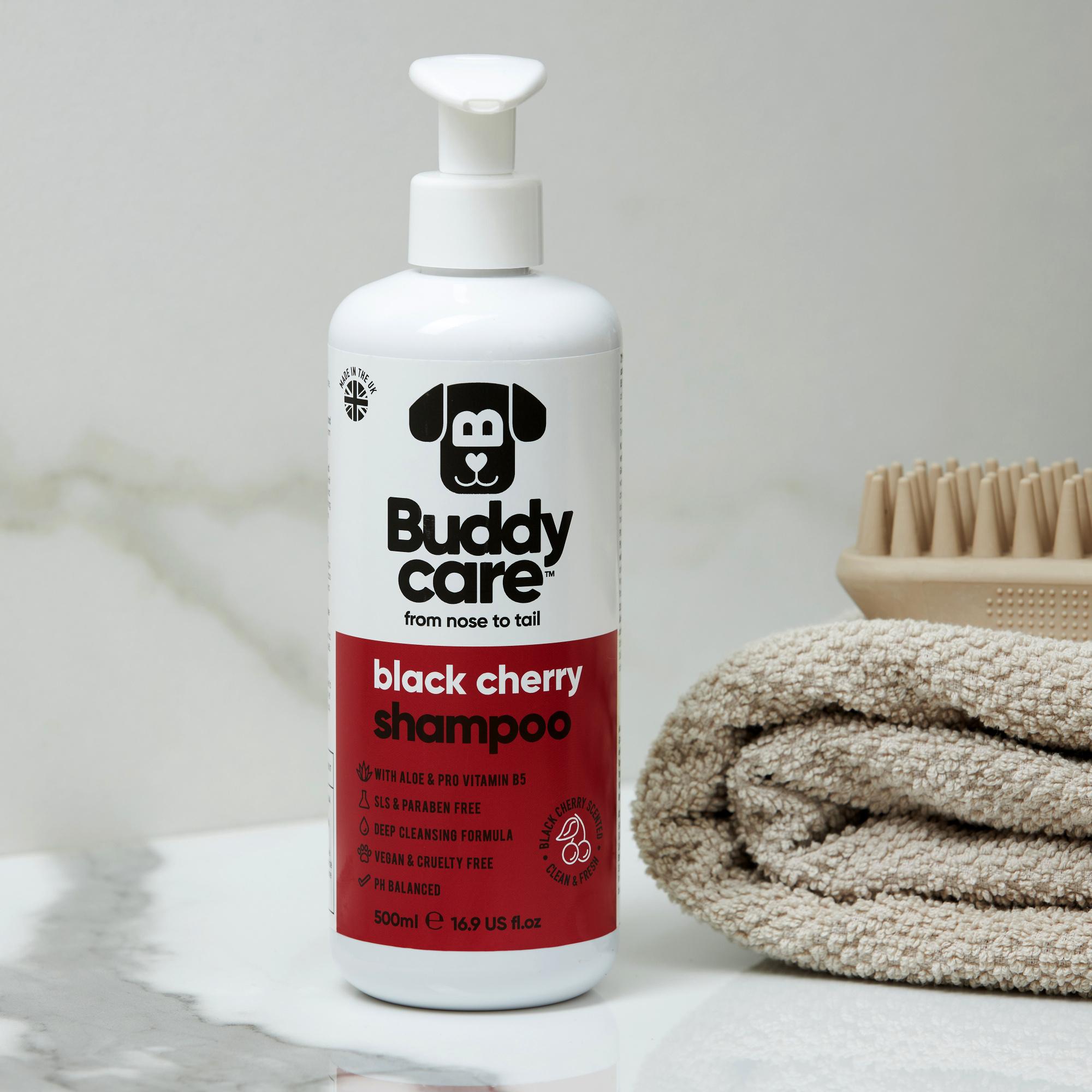 Buddycare Dog Shampoo - Black Cherry - 500ml / 16.9 fl oz Image 1