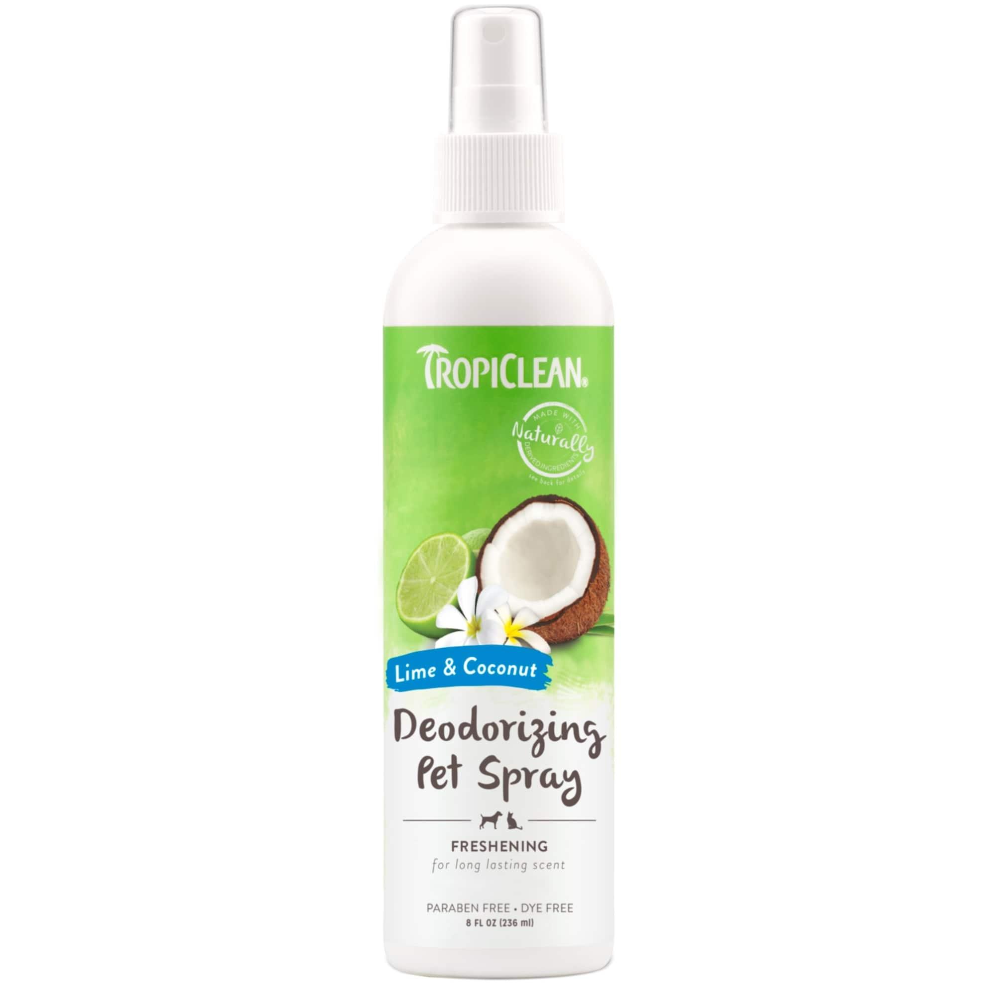 TropiClean Lime and Coconut Deodorising Spray for Dogs and Cats 236ml Image 1