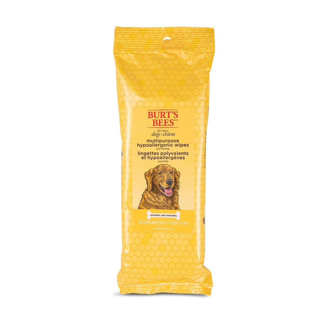 Burts Bees Multipurpose Wipes With Honey 50 Wipes For Dogs Image 1