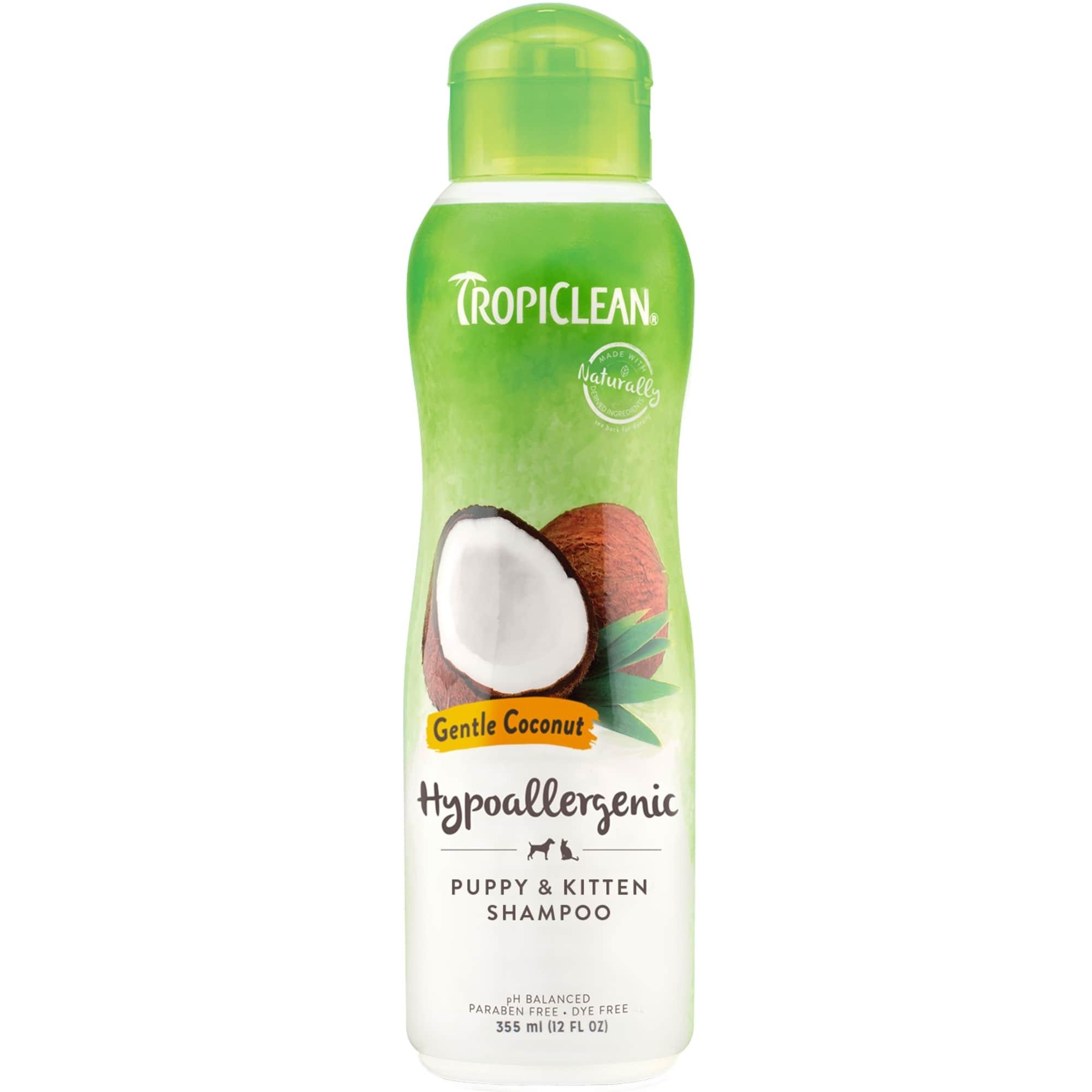 TropiClean Gentle Coconut Shampoo for Dogs and Cats 355ml Image 1
