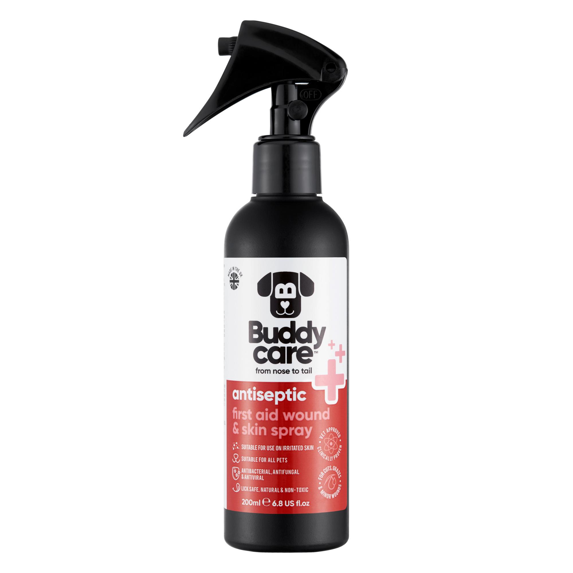 Buddycare Pet Antiseptic First Aid Wound & Skin Spray - 200ml 6.76 fl oz Image 1