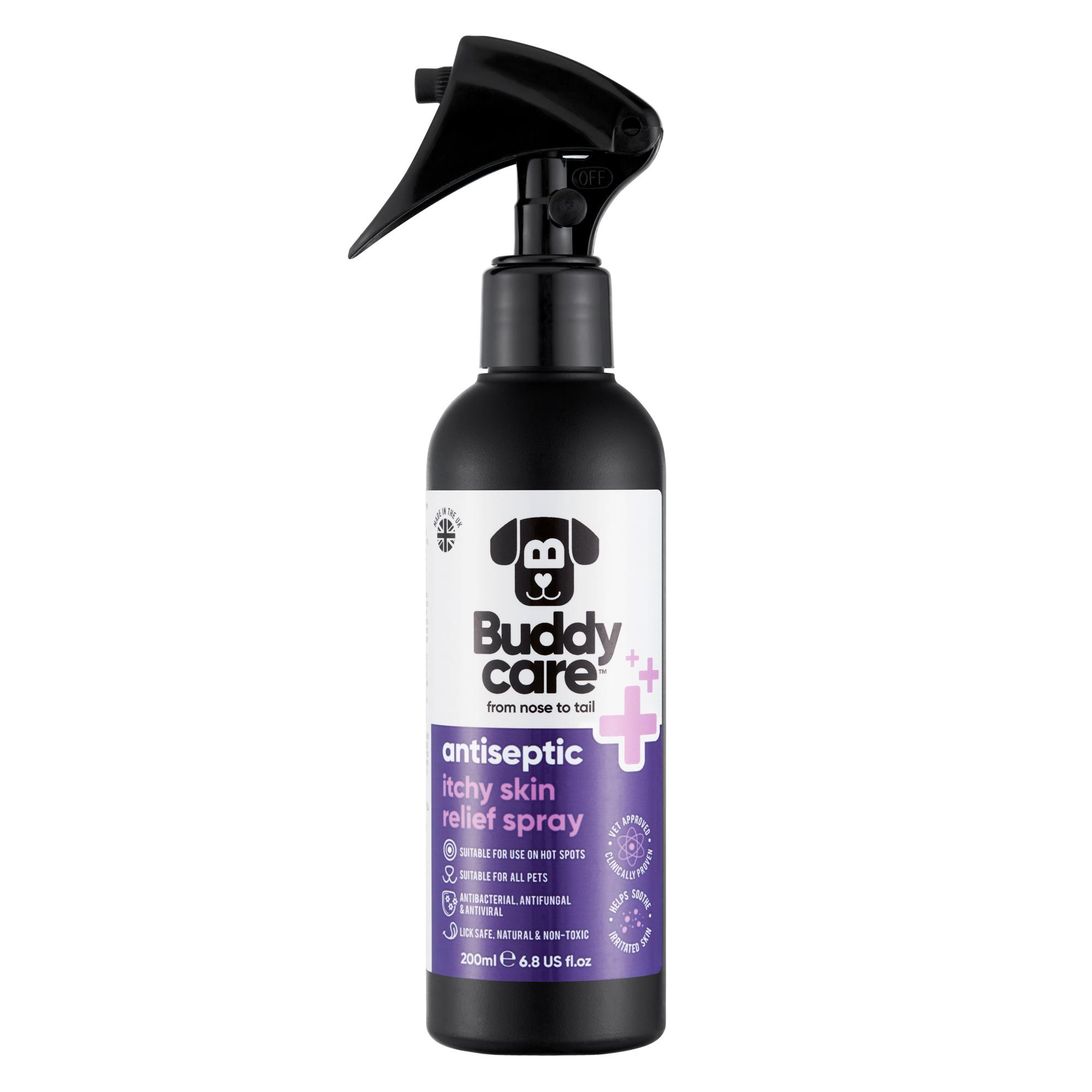 Buddycare Pet Antiseptic Itchy Skin & Hot Spot Relief Spray - 200ml 6.76 fl oz Image 1