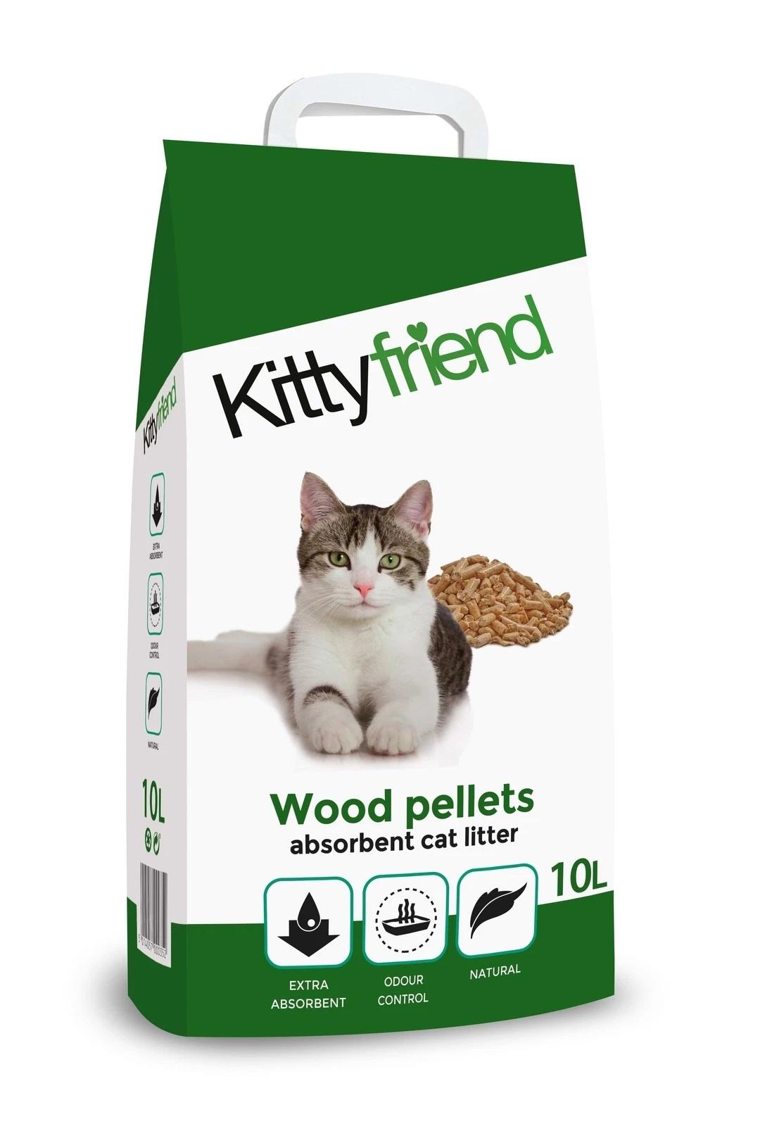 Kittyfriend Wood Cat Litter 10L Image 1