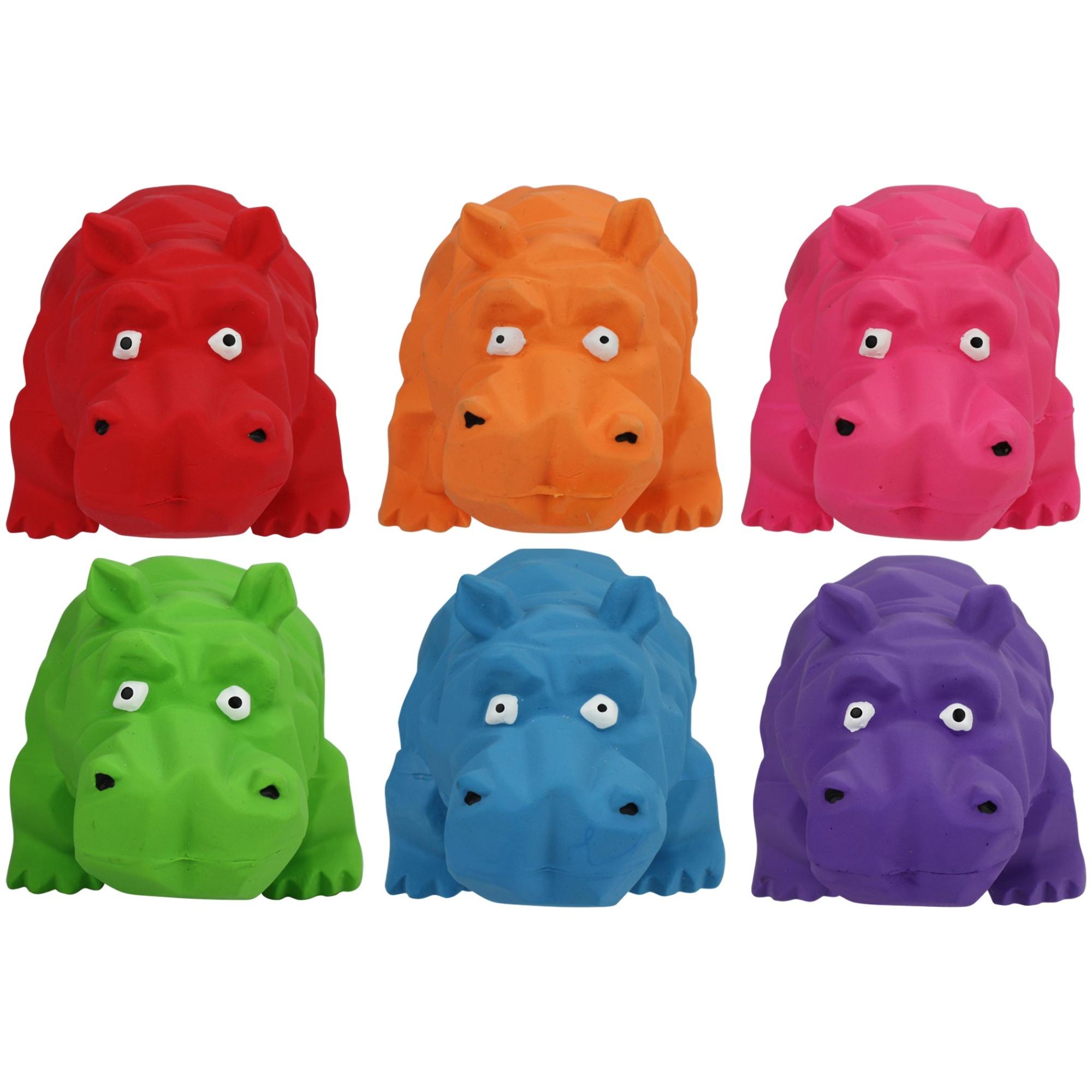 Happy Pet Origami Pals Hippo Latex Large Dog Toy Image 1