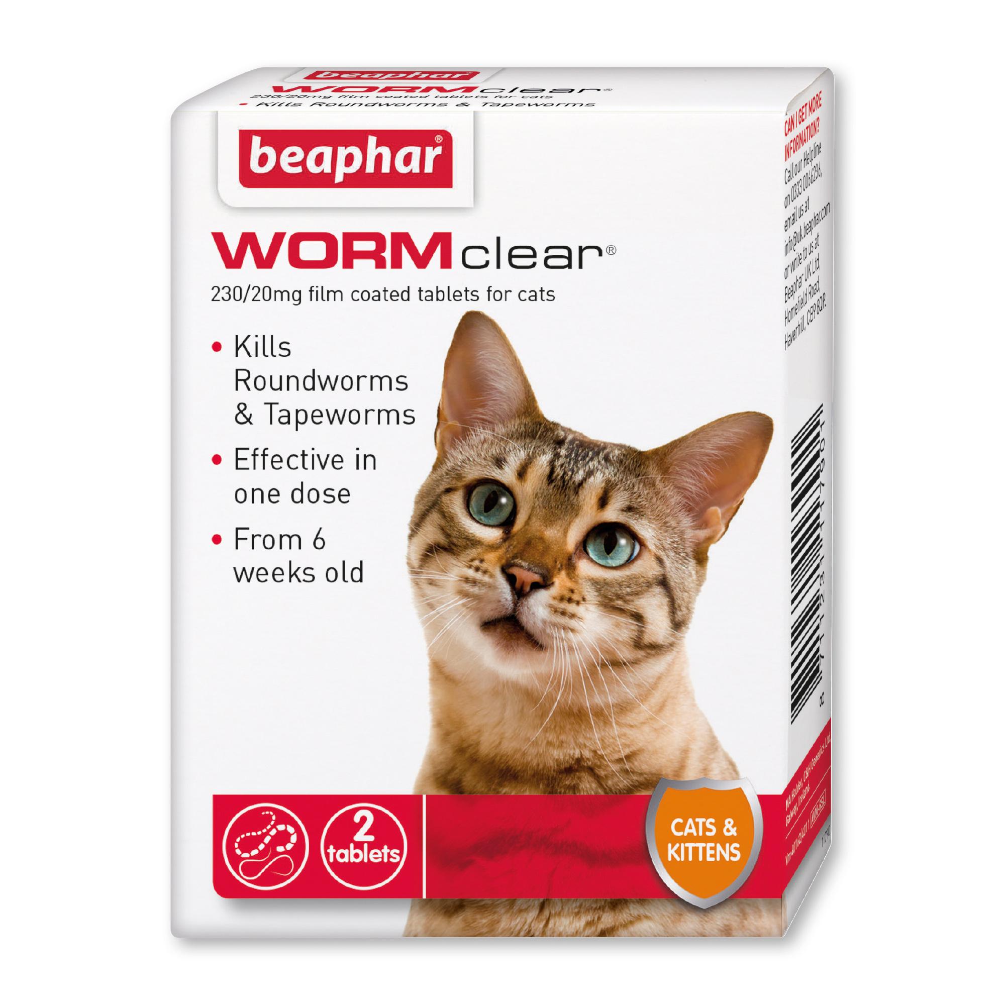 Beaphar WORMclear Tablets for Cats Image 1