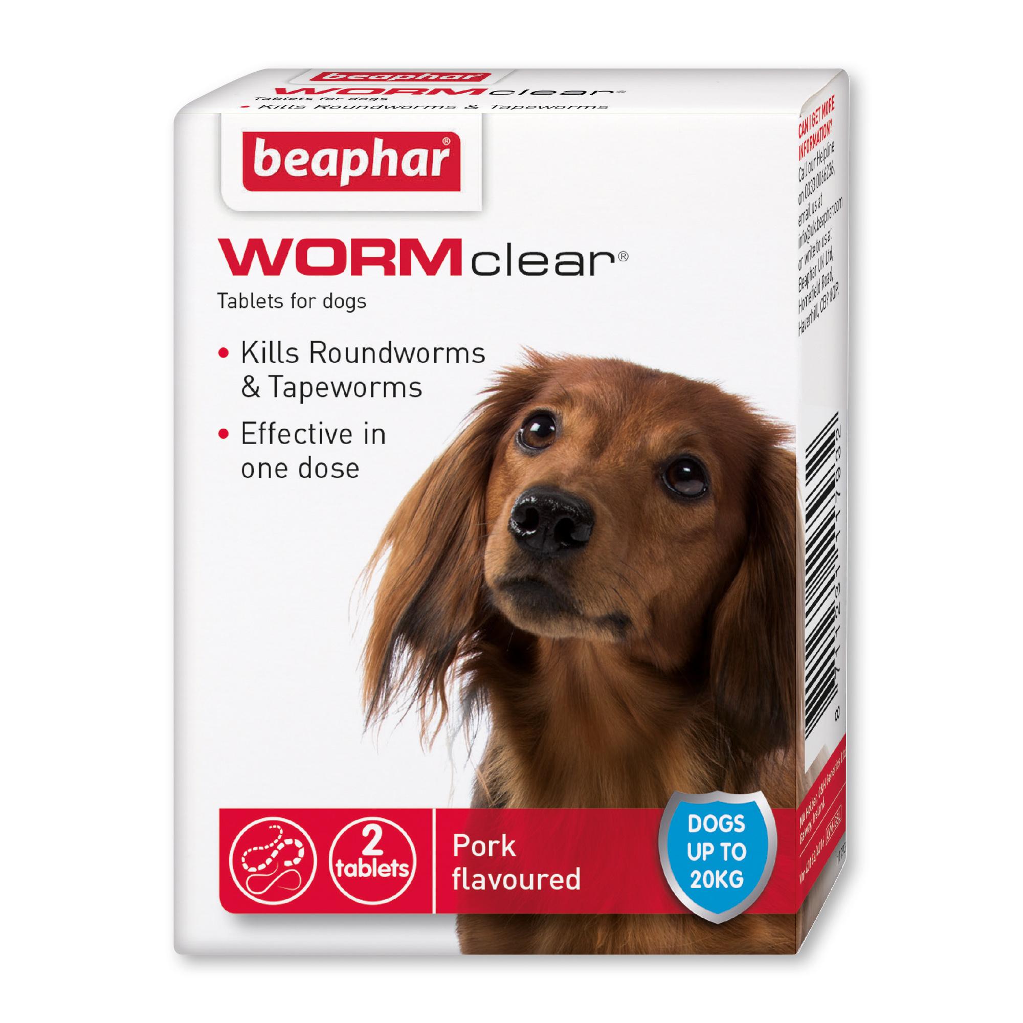 Beaphar WORMclear Tablets for Dogs up to 20kg Image 1