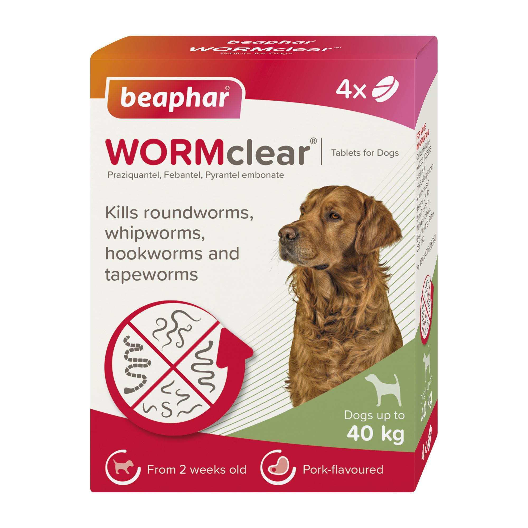 Beaphar WORMclear Tablets for Dogs (up to 40kg) Image 1