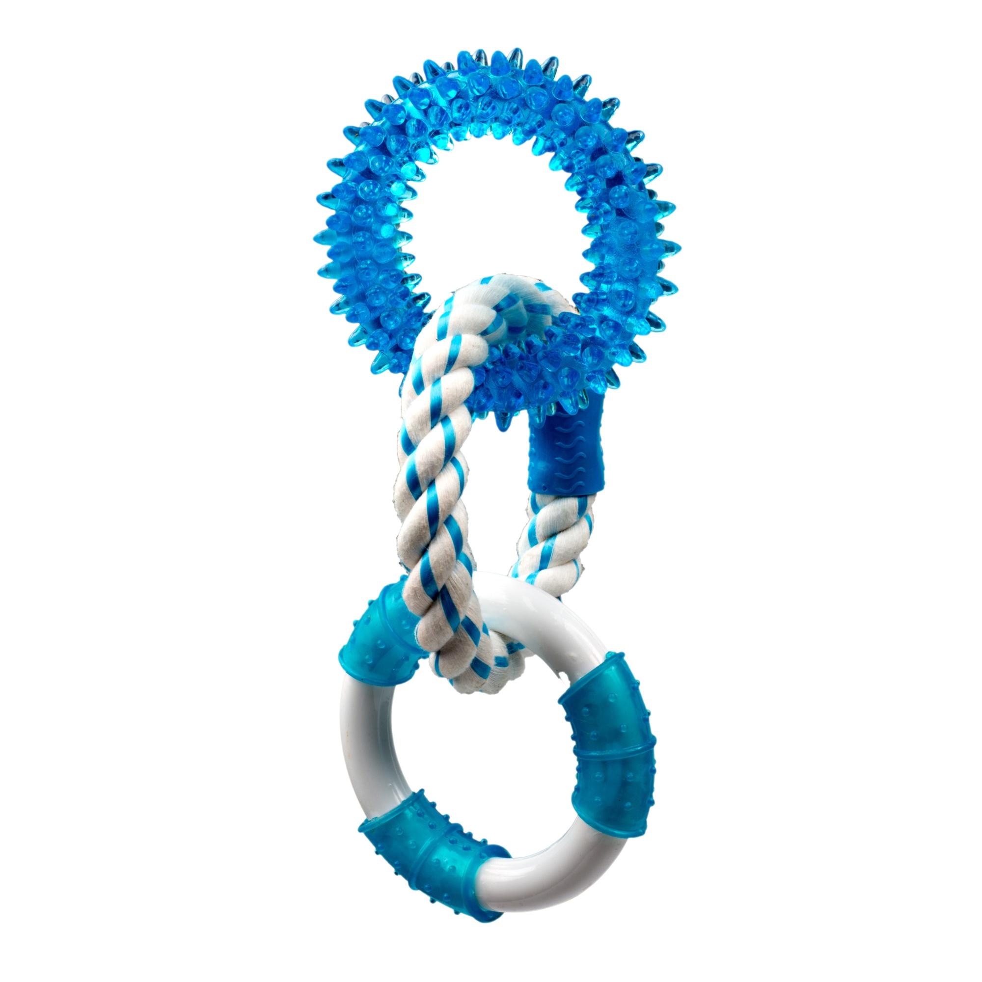 Happy Pet Canine Clean Peppermint Triple Ring Dog Toy - 11 inch Image 1