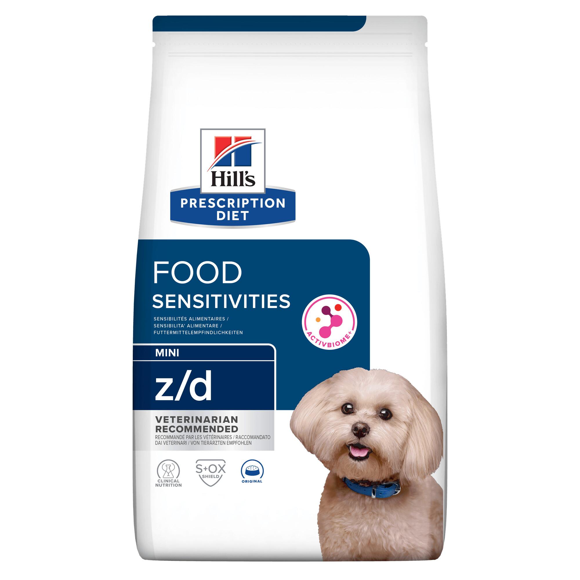 Hills Prescription Diet z/d Mini Food Sensitivities Dry Dog Food Image 1