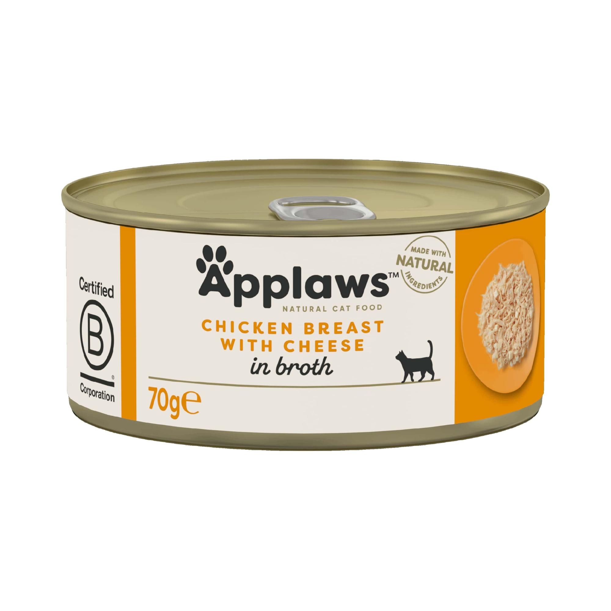 Applaws Adult Wet Cat Food Can Chicken & Cheese Image 1