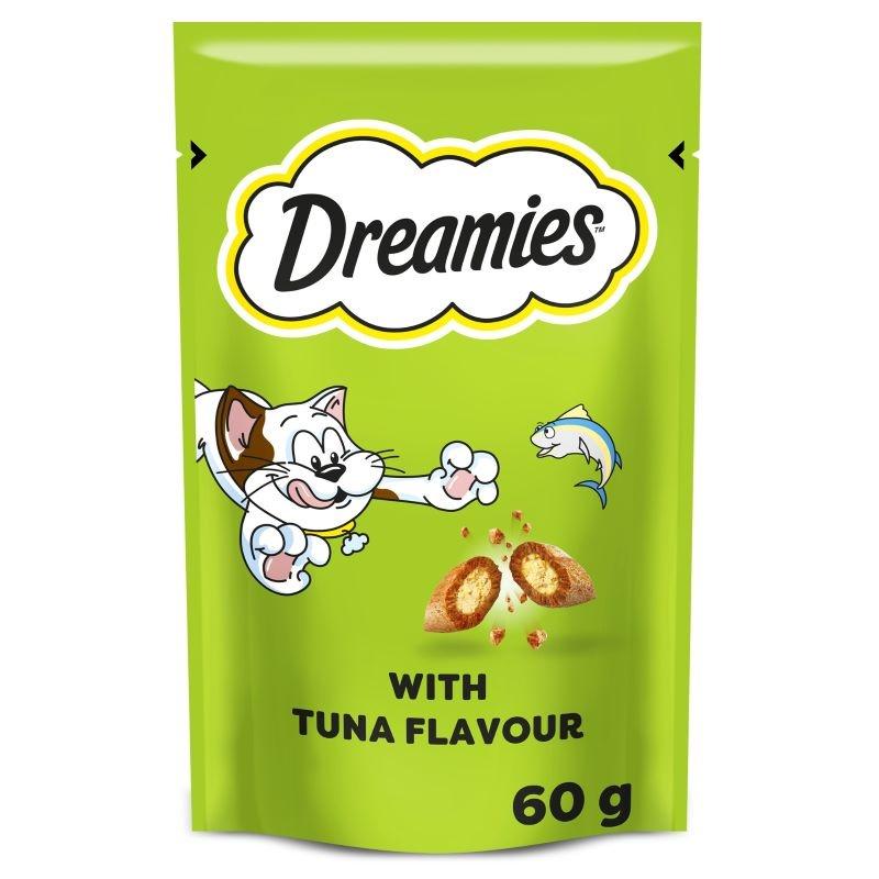 Dreamies Treats with Tuna for Cats 350g Tub Image 1
