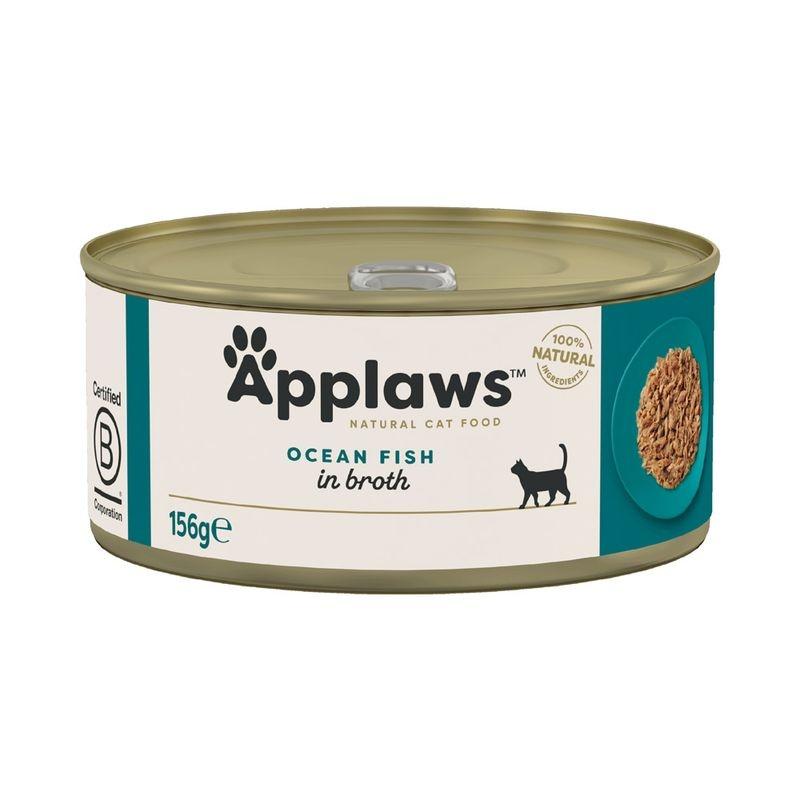 Applaws Adult Wet Cat Food Can Ocean Fish Image 1