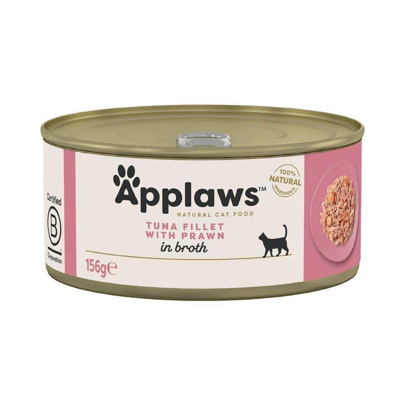 Applaws Adult Wet Cat Food Can Tuna Fillet & Prawn Image 1