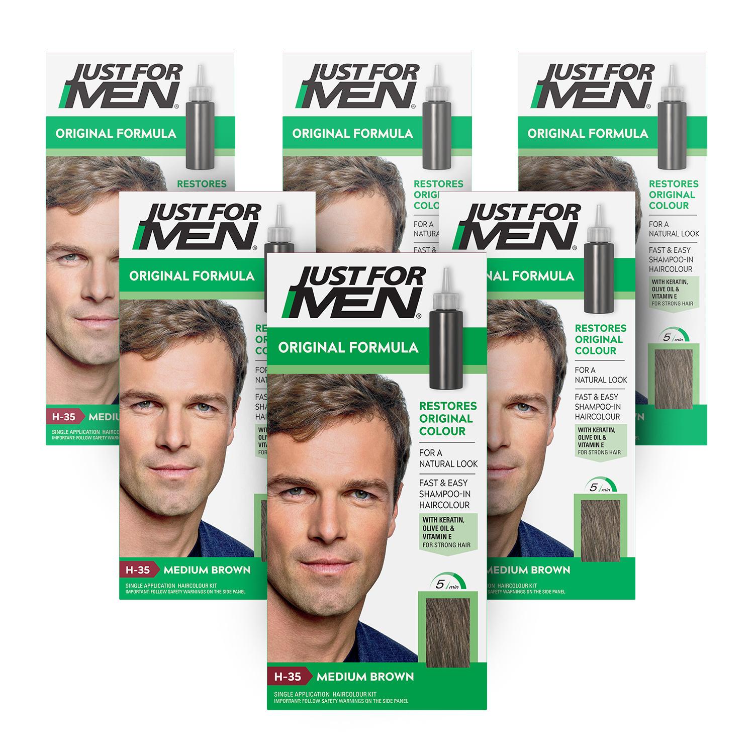 Just For Men Original Formula Medium Brown Hair Dye H-35 Image 1