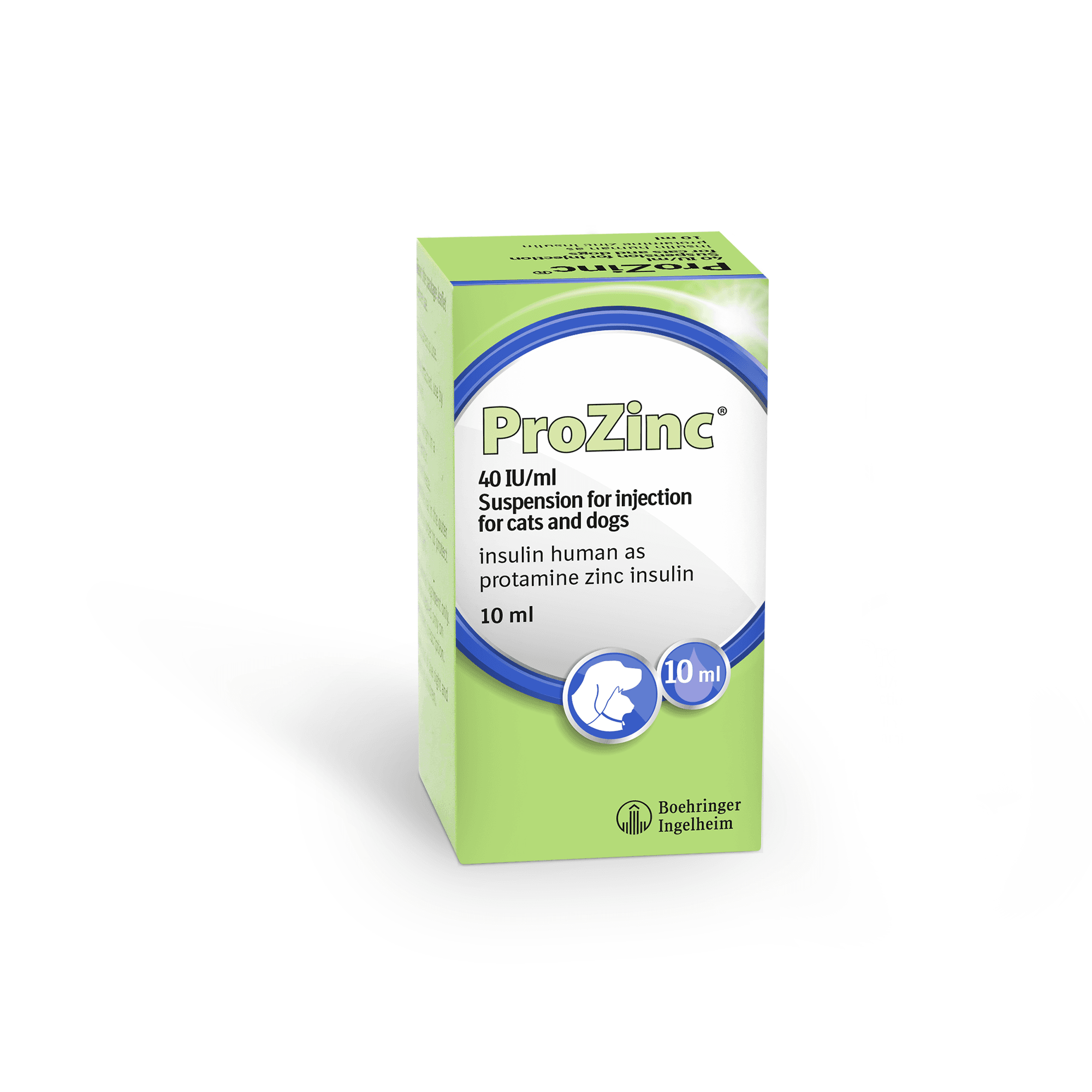 ProZinc 40 IU/ml suspension for injection for Cats and Dogs - 10ml vial Image 1