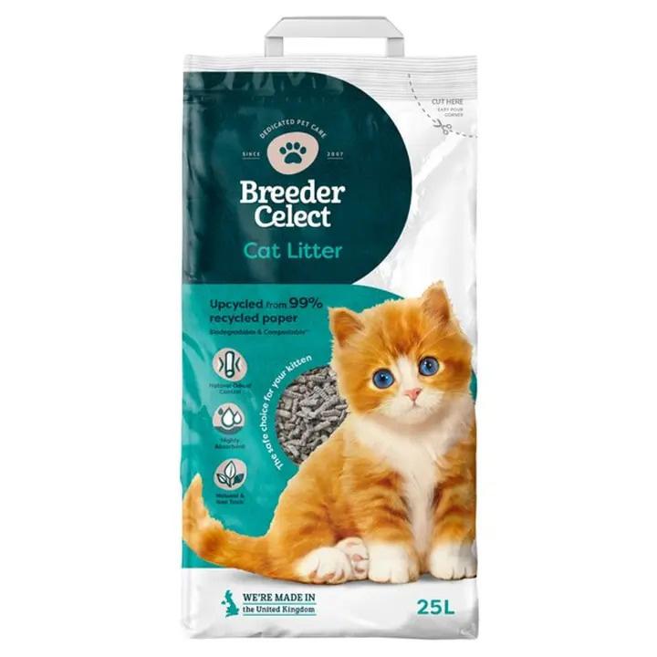 Breeder Celect Recycled Paper Cat Litter 25L Image 1