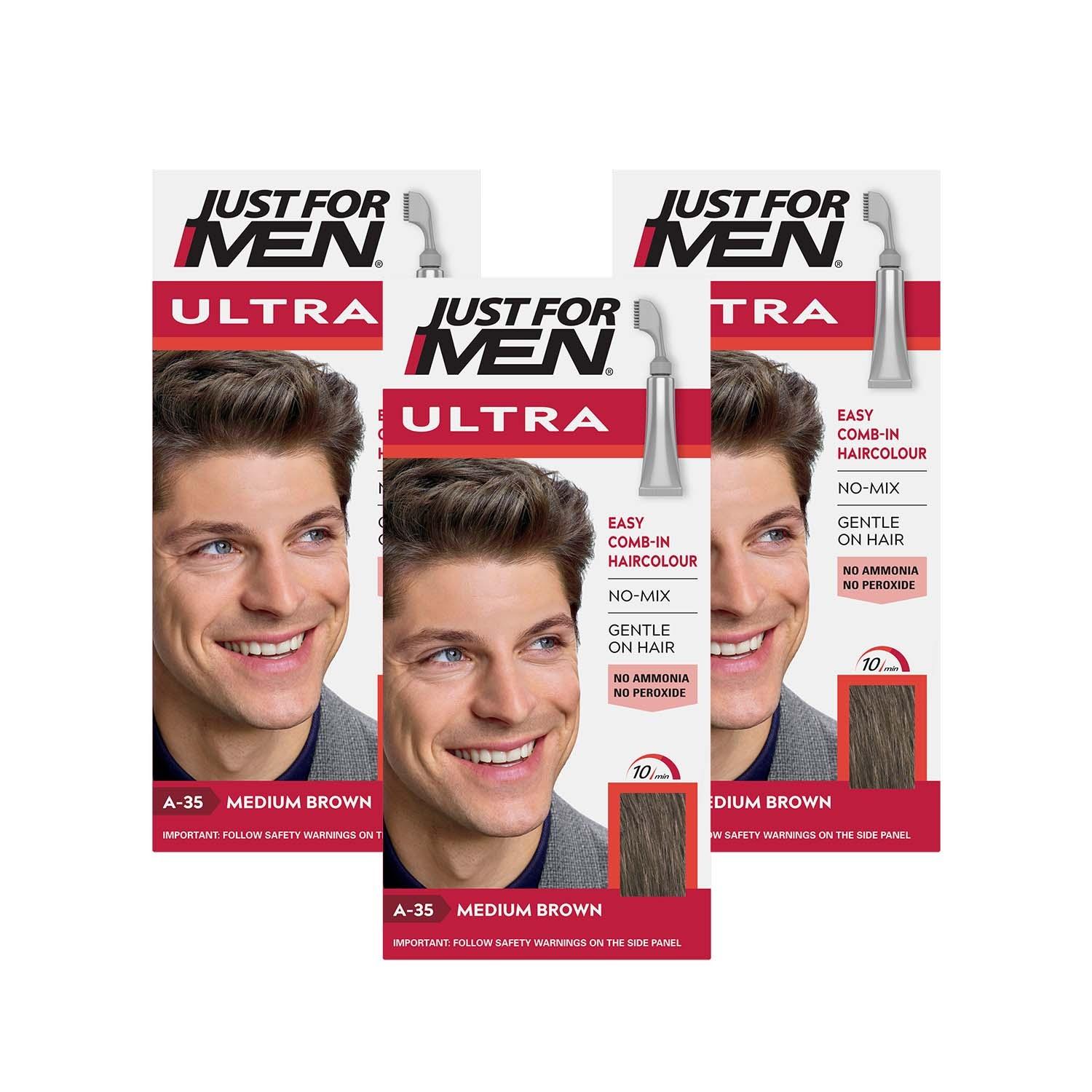 Just For Men Ultra Hair Dye Medium Brown A-35 Image 1