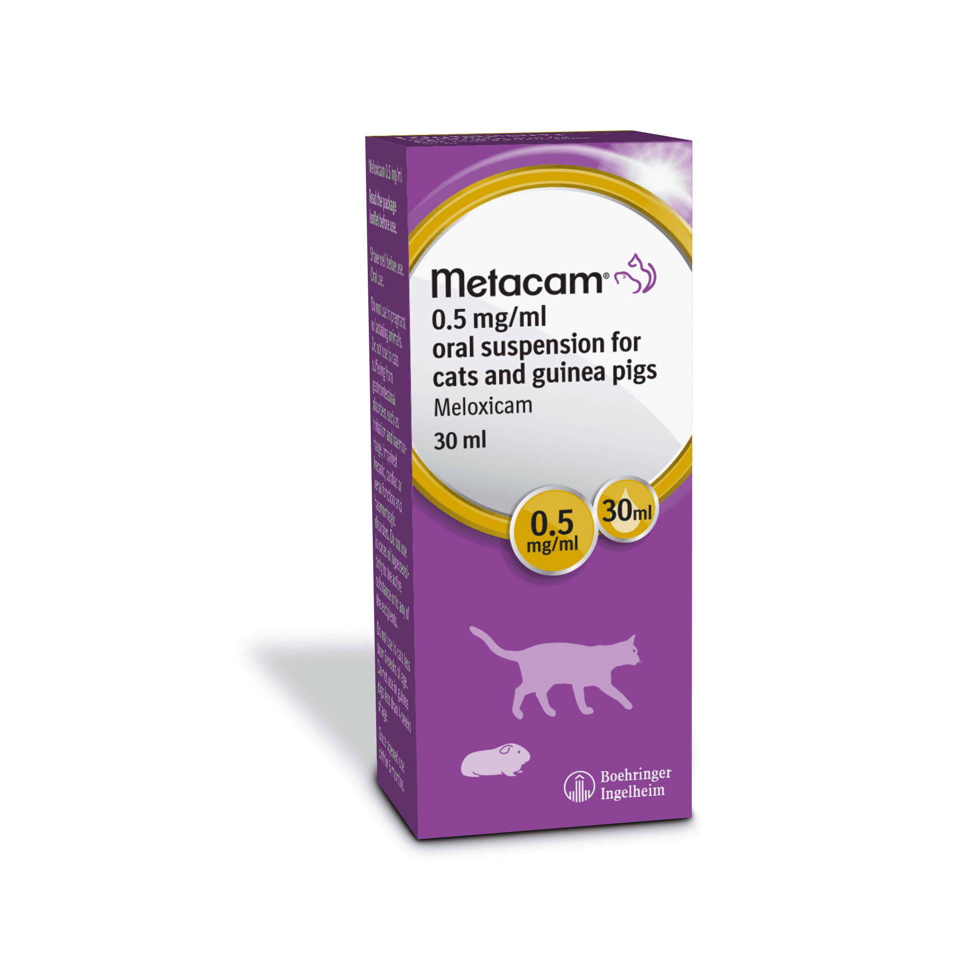 Metacam Oral Suspension for Cats and Guinea Pigs 0.5mg/ml Image 1