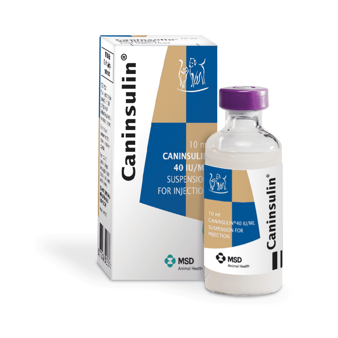 Caninsulin 40iu/ml Suspension for Injection for Dogs and Cats Image 1