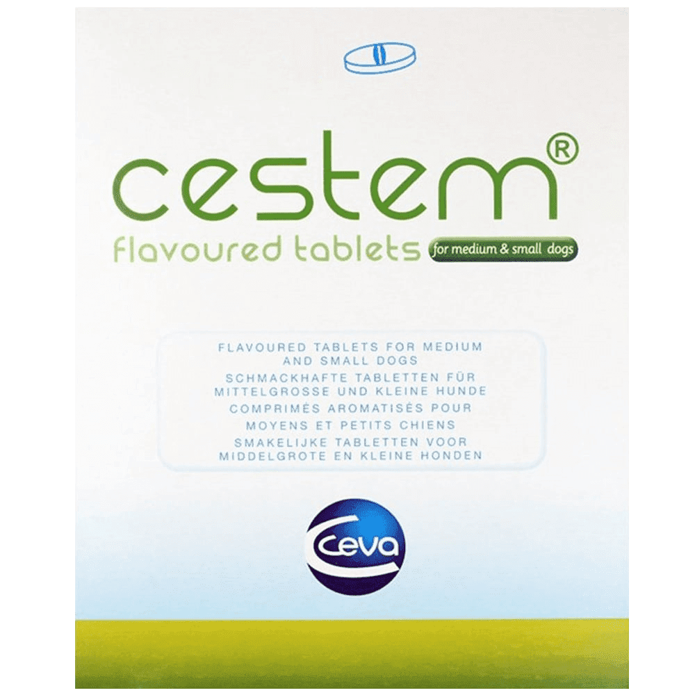 Cestem Flavour Worming Tablets for Dogs Image 1