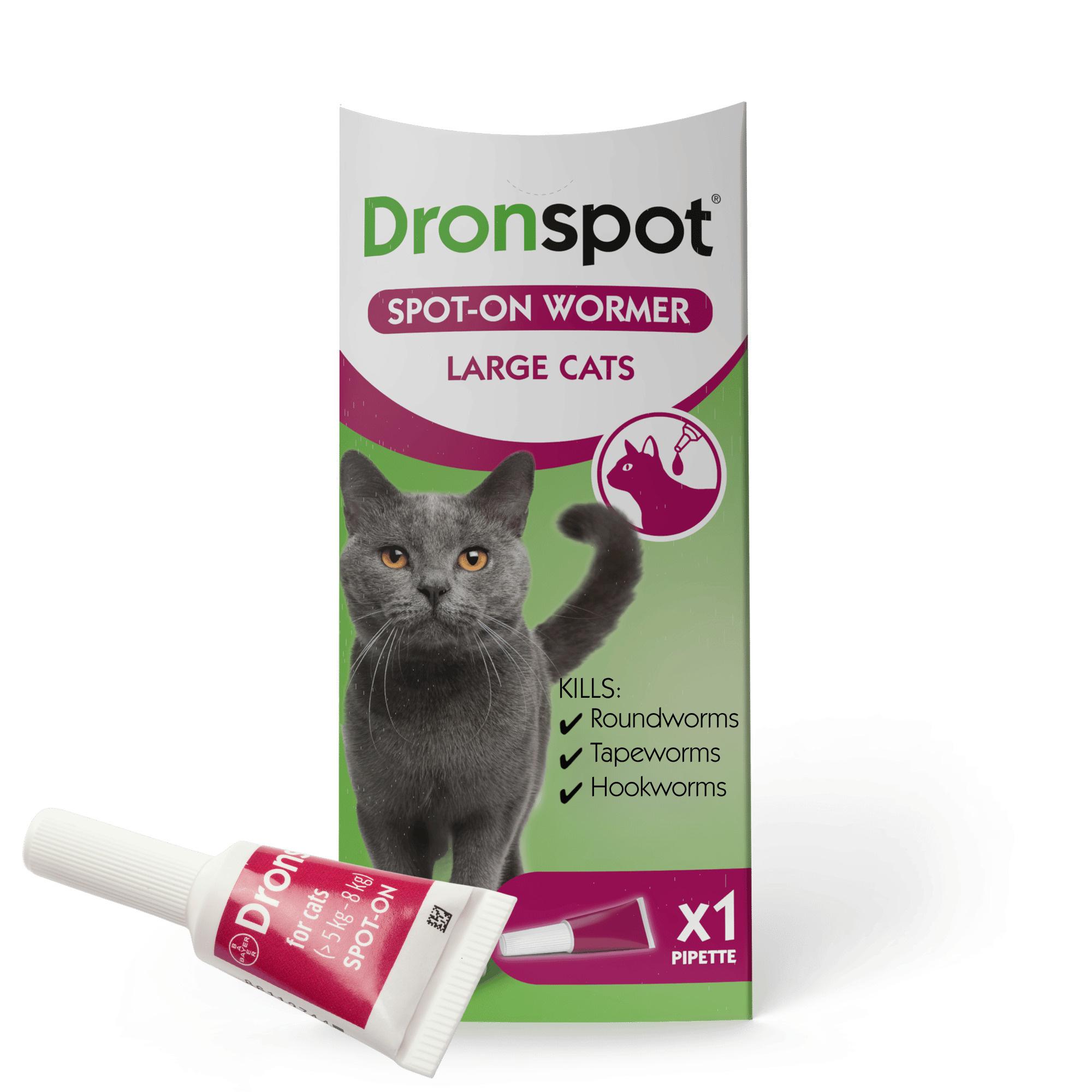 Dronspot Spot On Wormer for Cats Image 1
