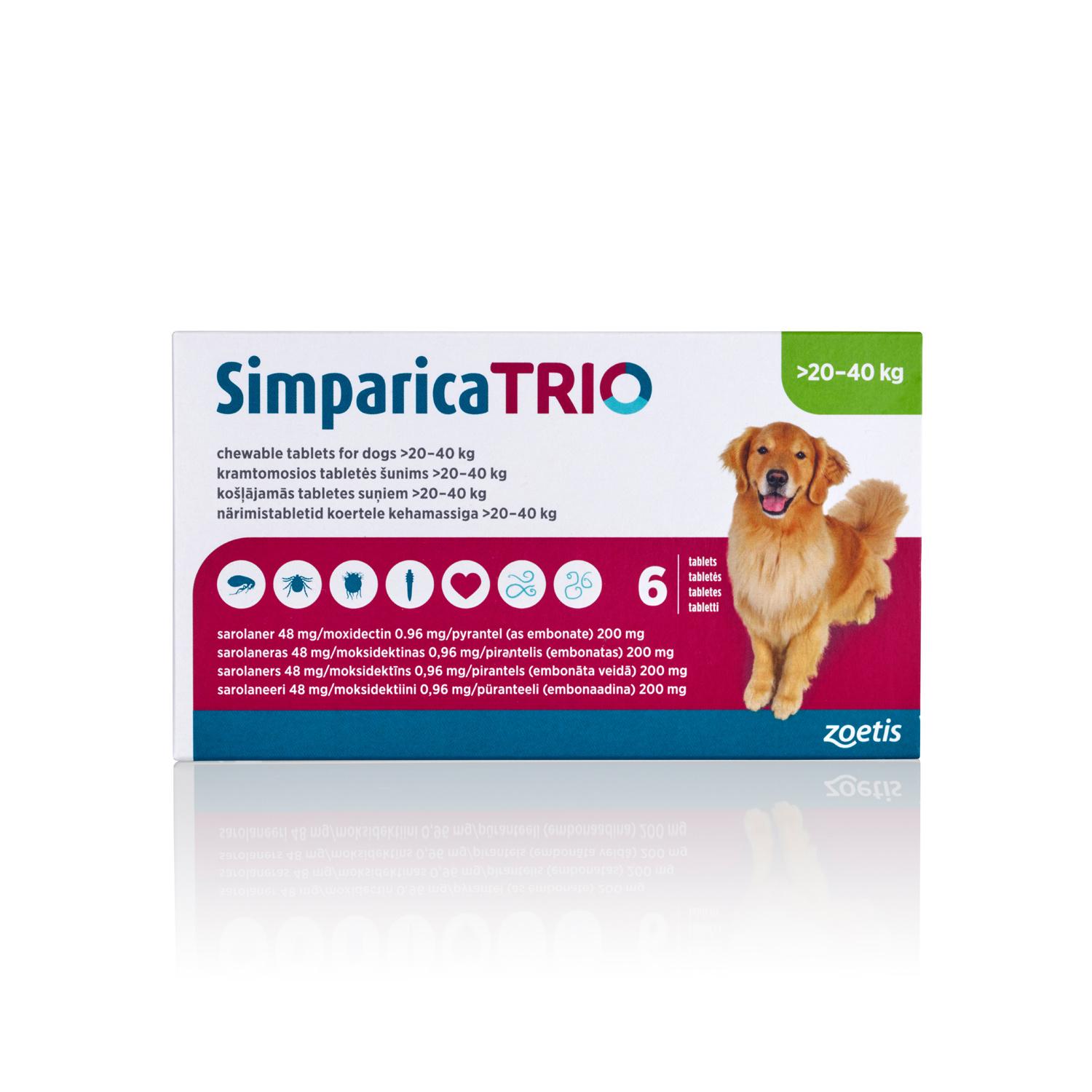 Simparica Trio Chewable Tablets for Dogs Image 1
