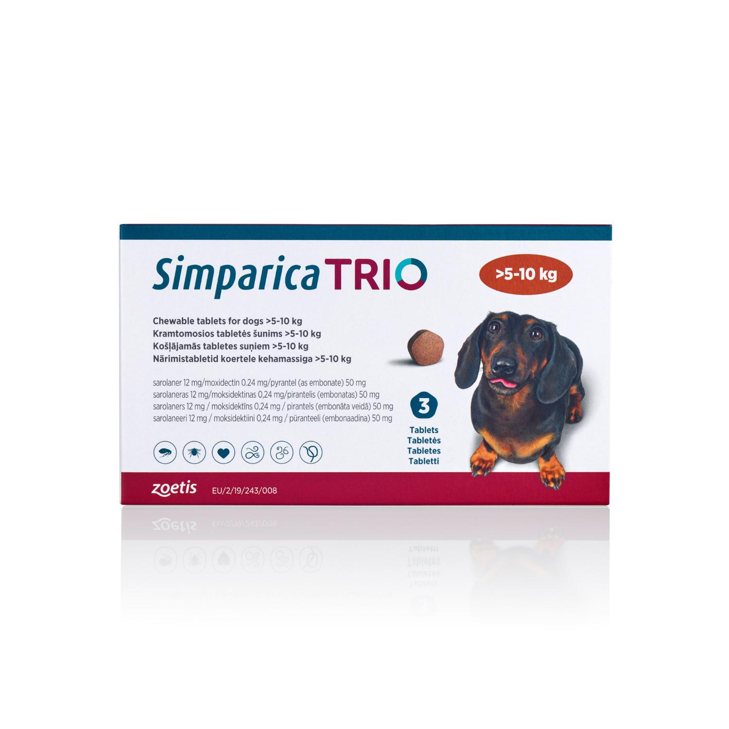 Simparica Trio Chewable Tablets for Dogs Image 1