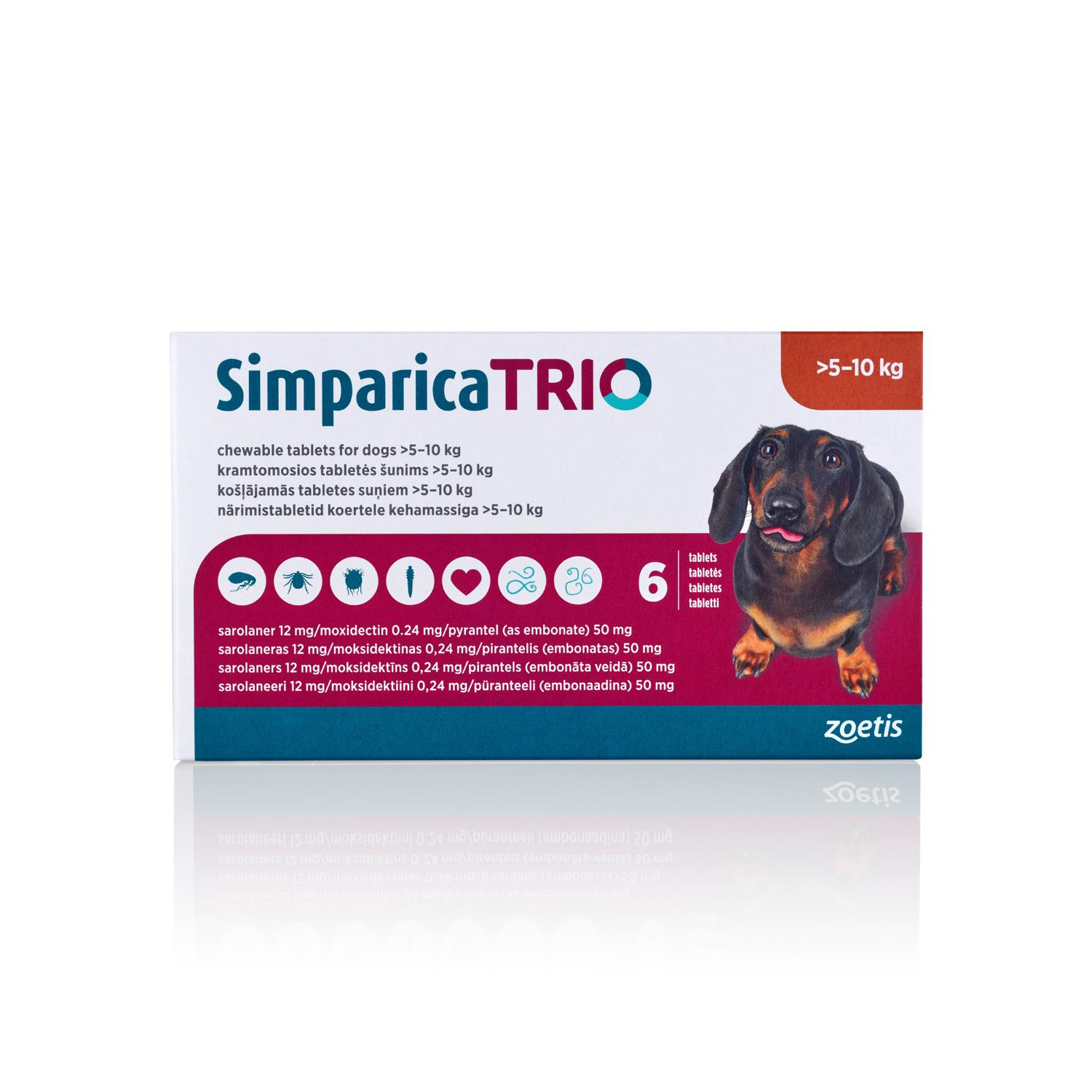 Simparica Trio Chewable Tablets for Dogs Image 1