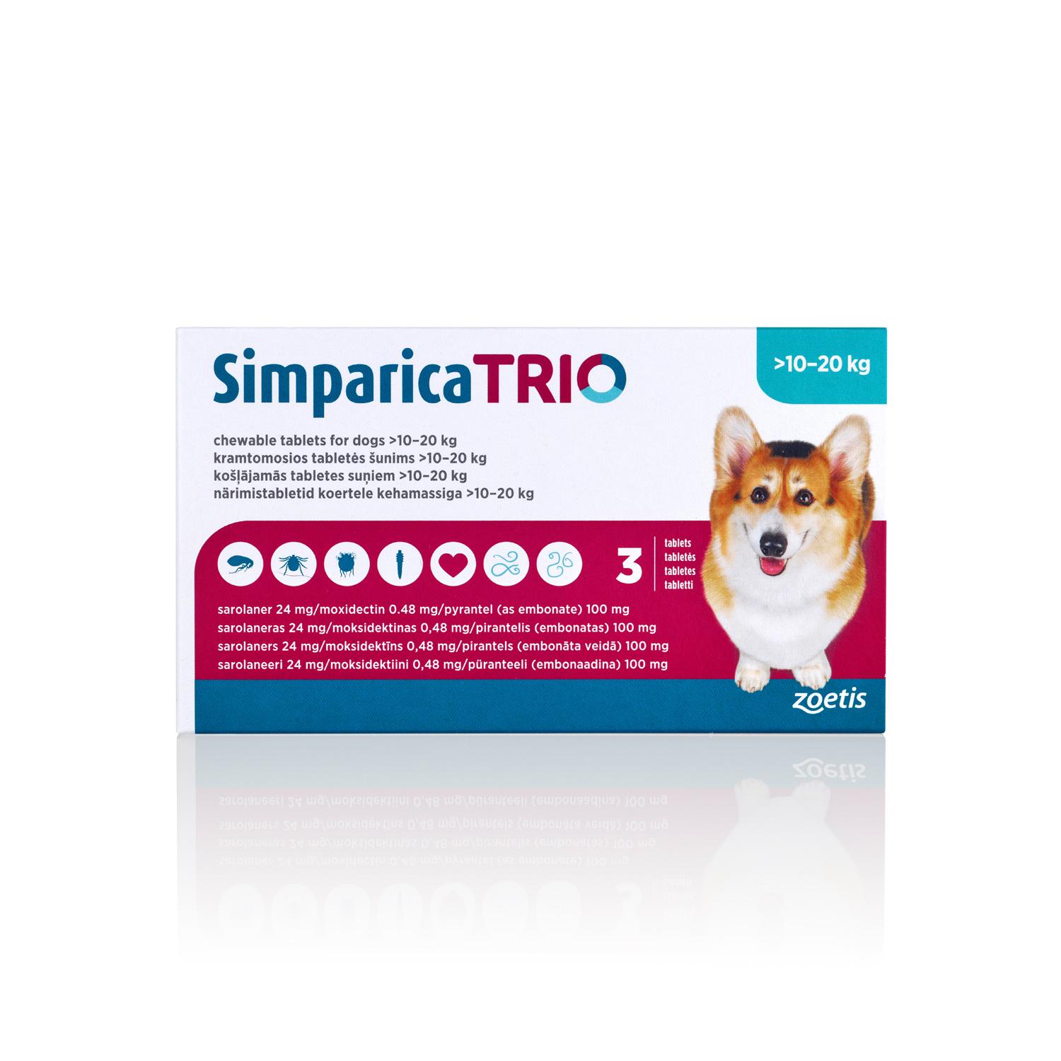 Simparica Trio Chewable Tablets for Dogs Image 1