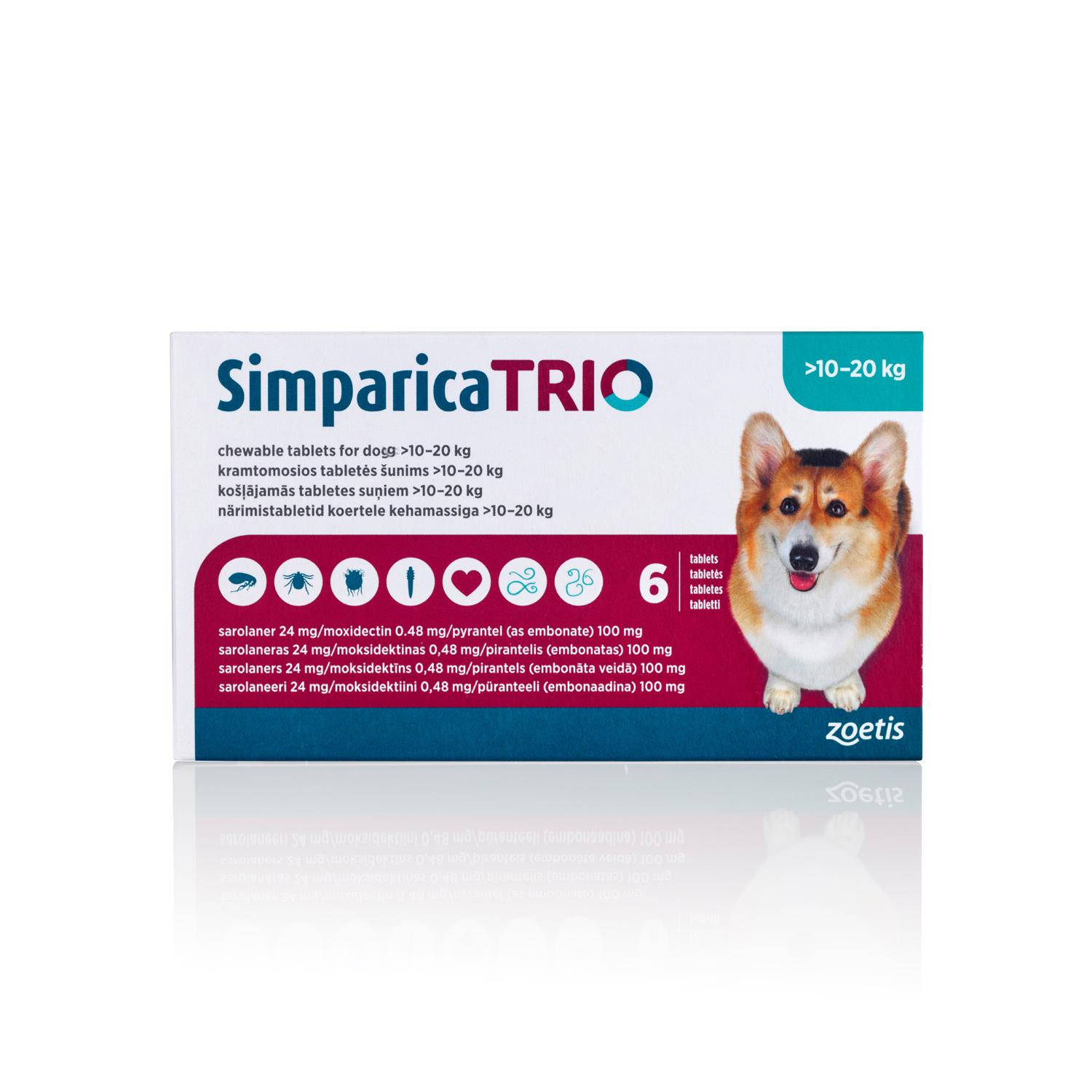 Simparica Trio Chewable Tablets for Dogs Image 1