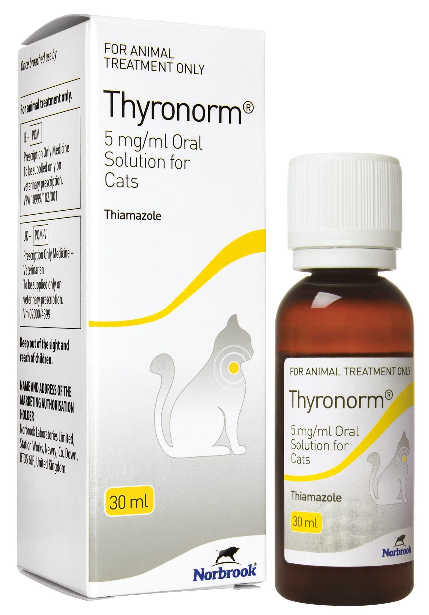 Thyronorm Oral Solution for Cats 5mg/ml Image 1
