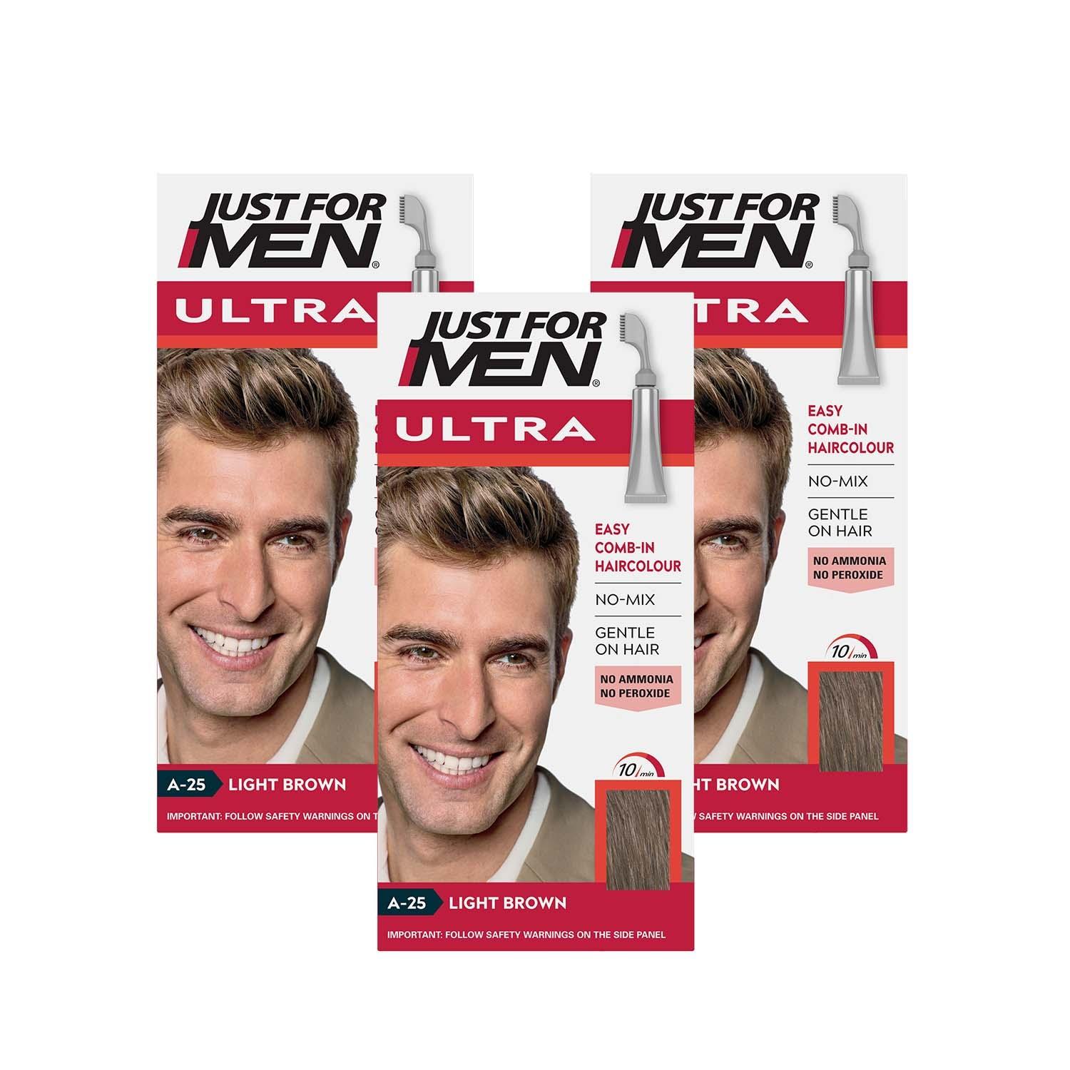 Just For Men Ultra Hair Dye Light Brown A-25 Image 1
