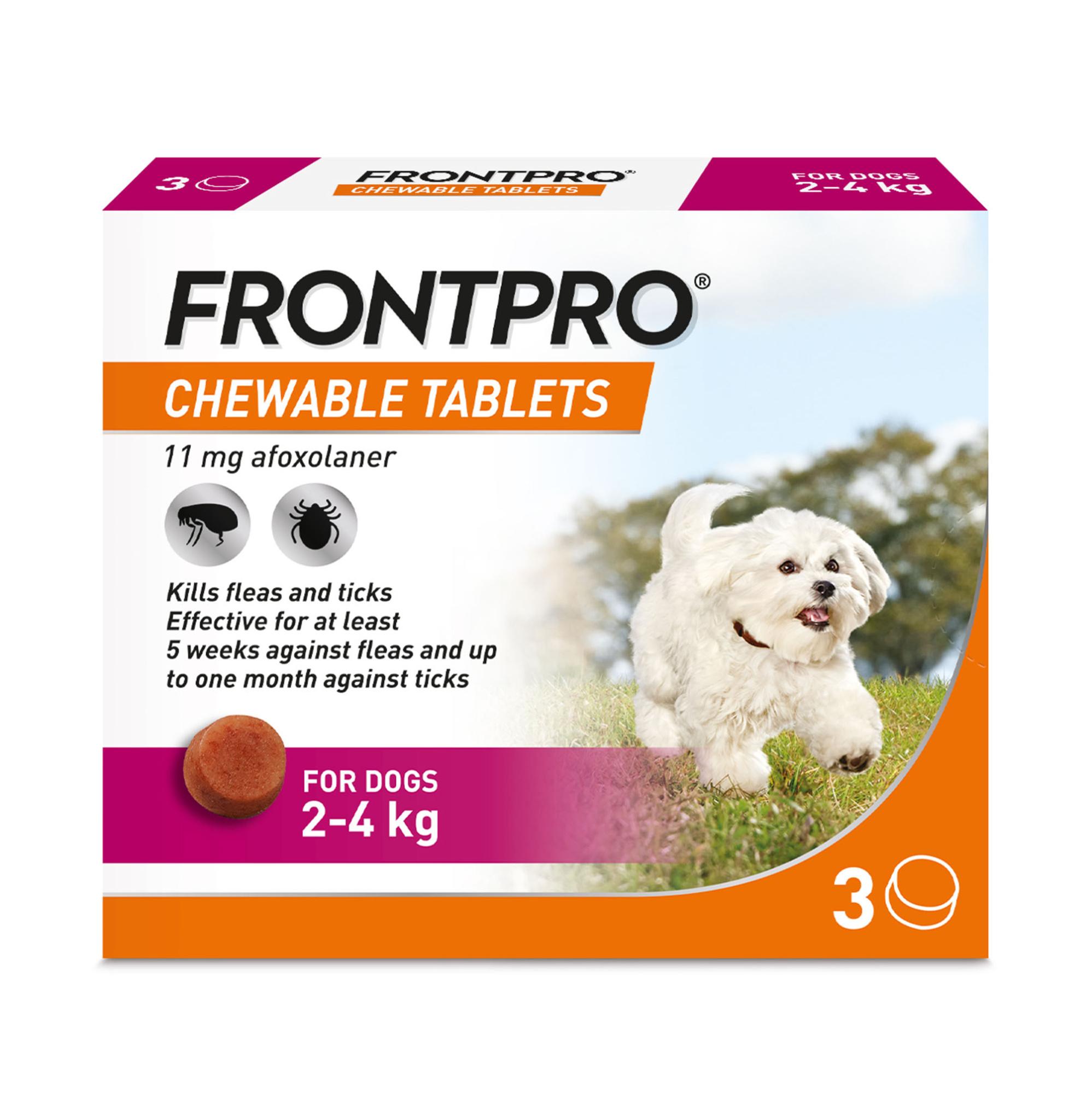 FRONTPRO Chewable Tablets Flea & Tick Treatment for Dogs Image 1