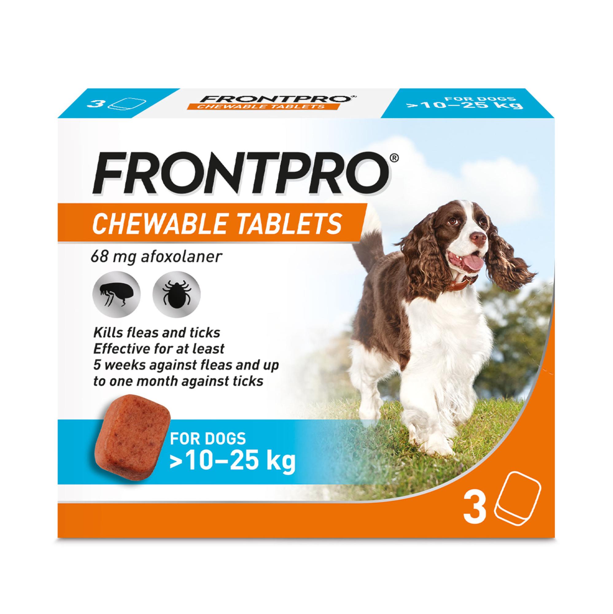 FRONTPRO Chewable Tablets Flea & Tick Treatment for Dogs Image 1