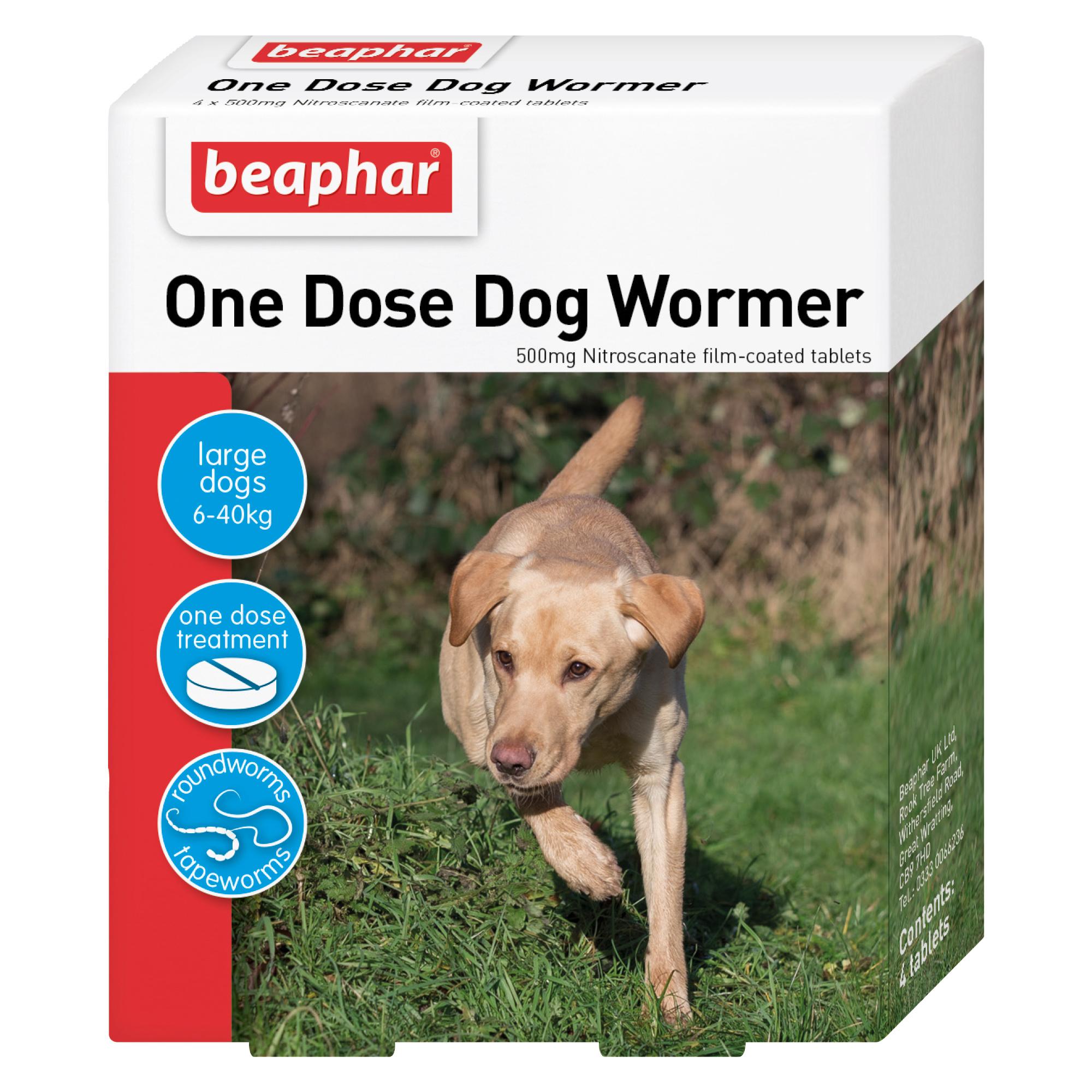 Beaphar One Dose Dog Wormer Image 1
