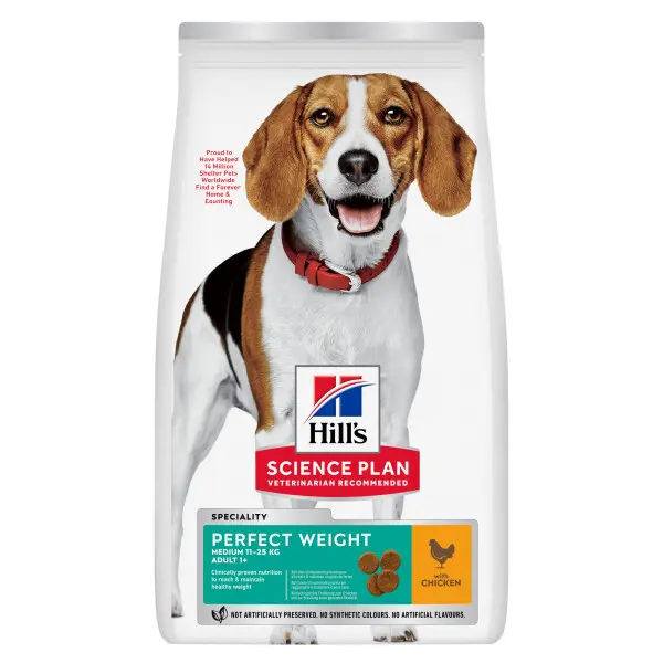 Hill's Science Plan Adult Perfect Weight Dry Dog Chicken Image 1