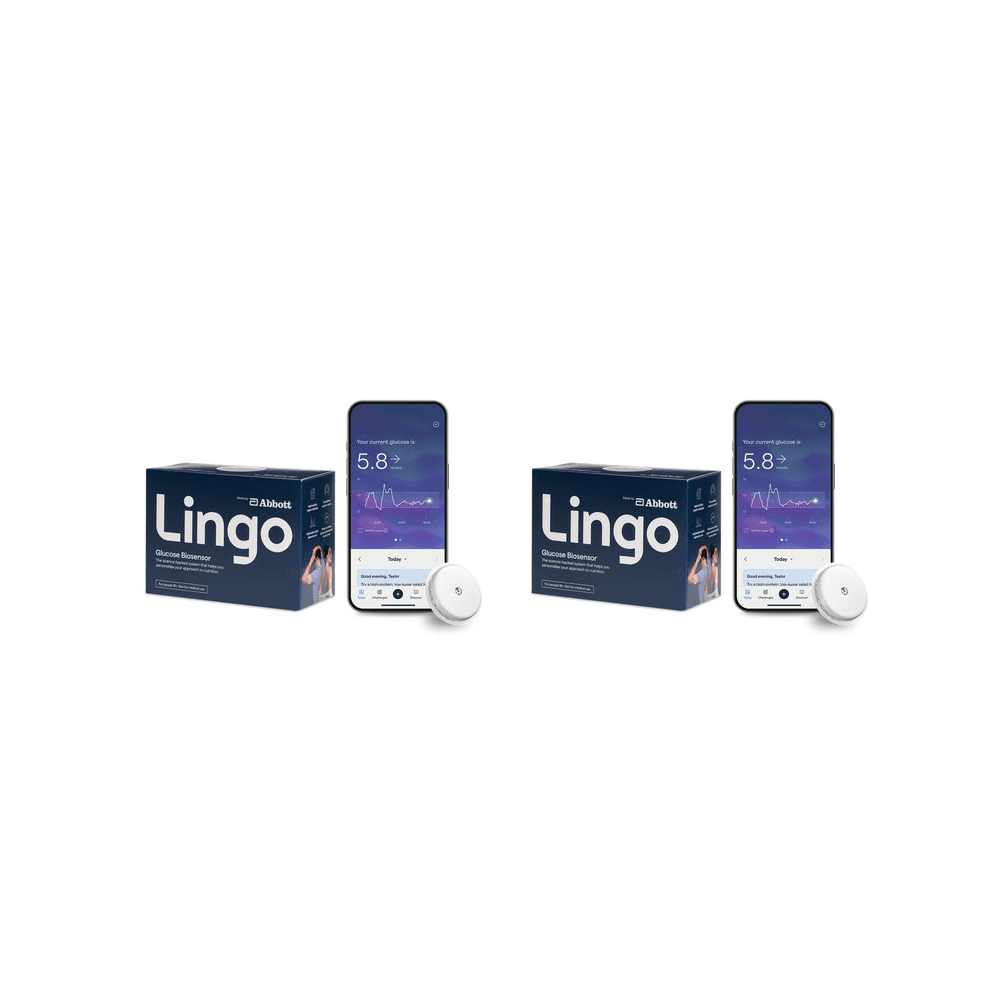Lingo by Abbott - 2-week Continuous Glucose Monitor & App - Wearable Glucose Tracker Image 1