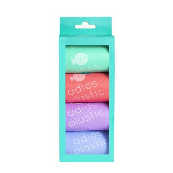 Adios Plastic Compstable Dog Poo Bags Grey Image 1
